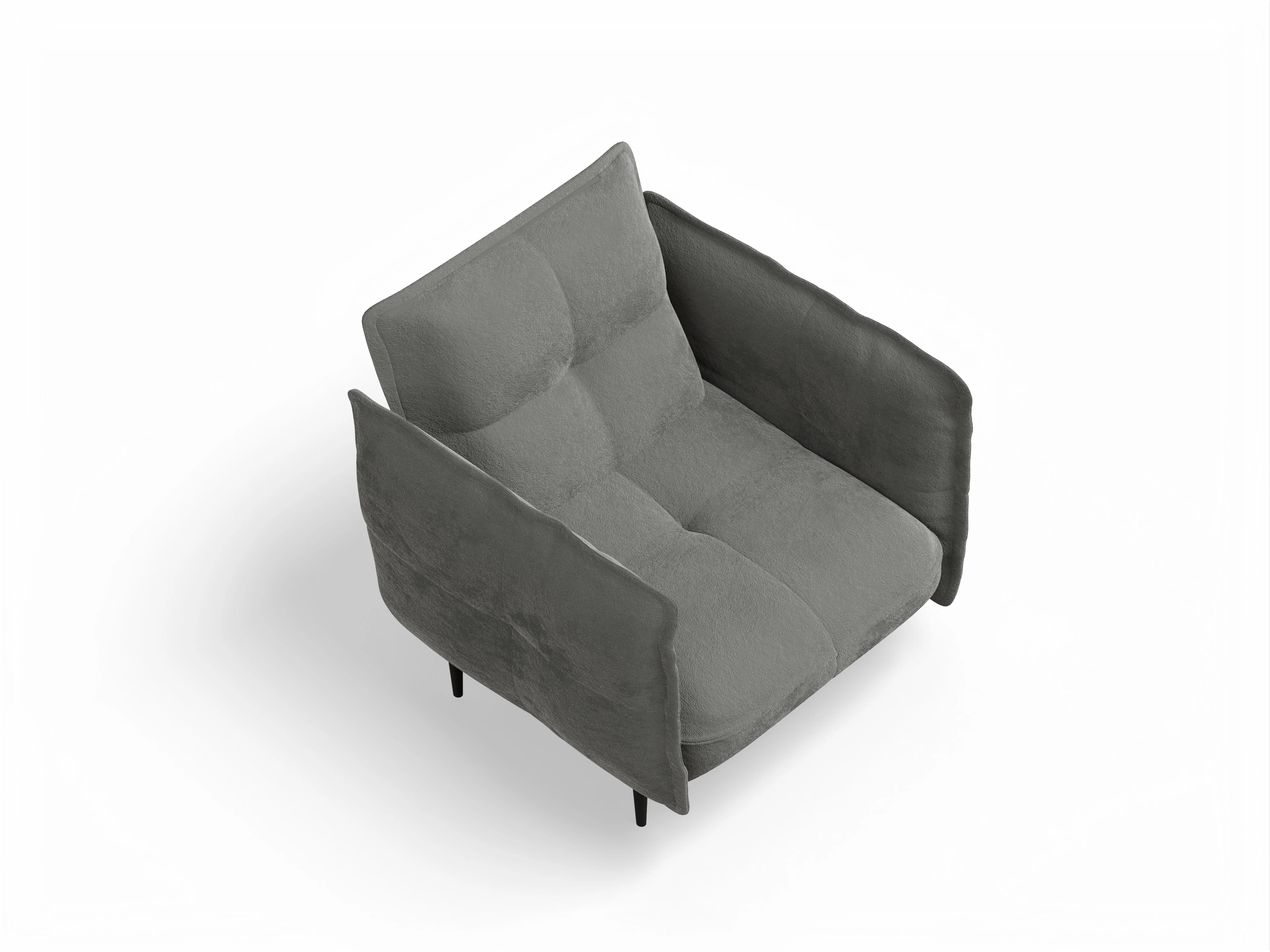 Ansicht des Produktes Marvin-O Klassische Sessel in Stoff Grau