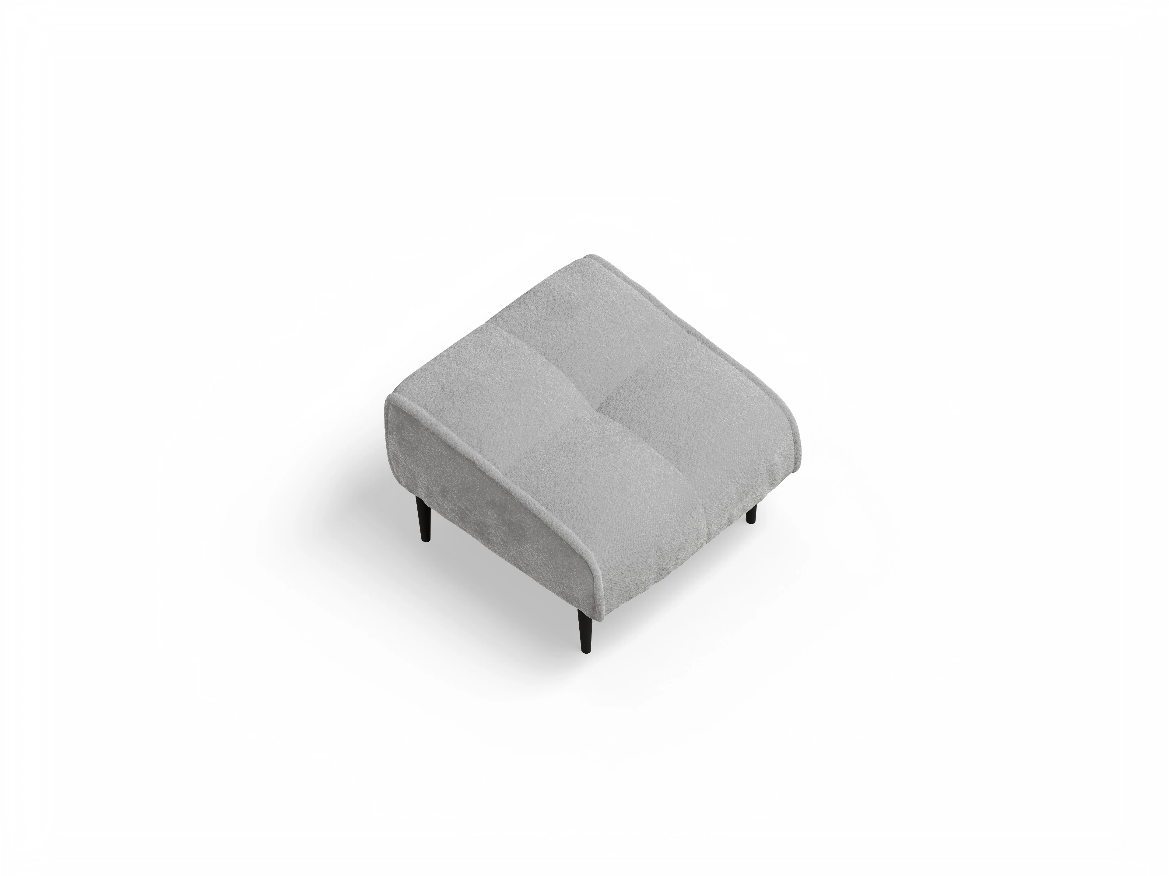 Ansicht des Produktes Marvin-O Hocker in Stoff Grau