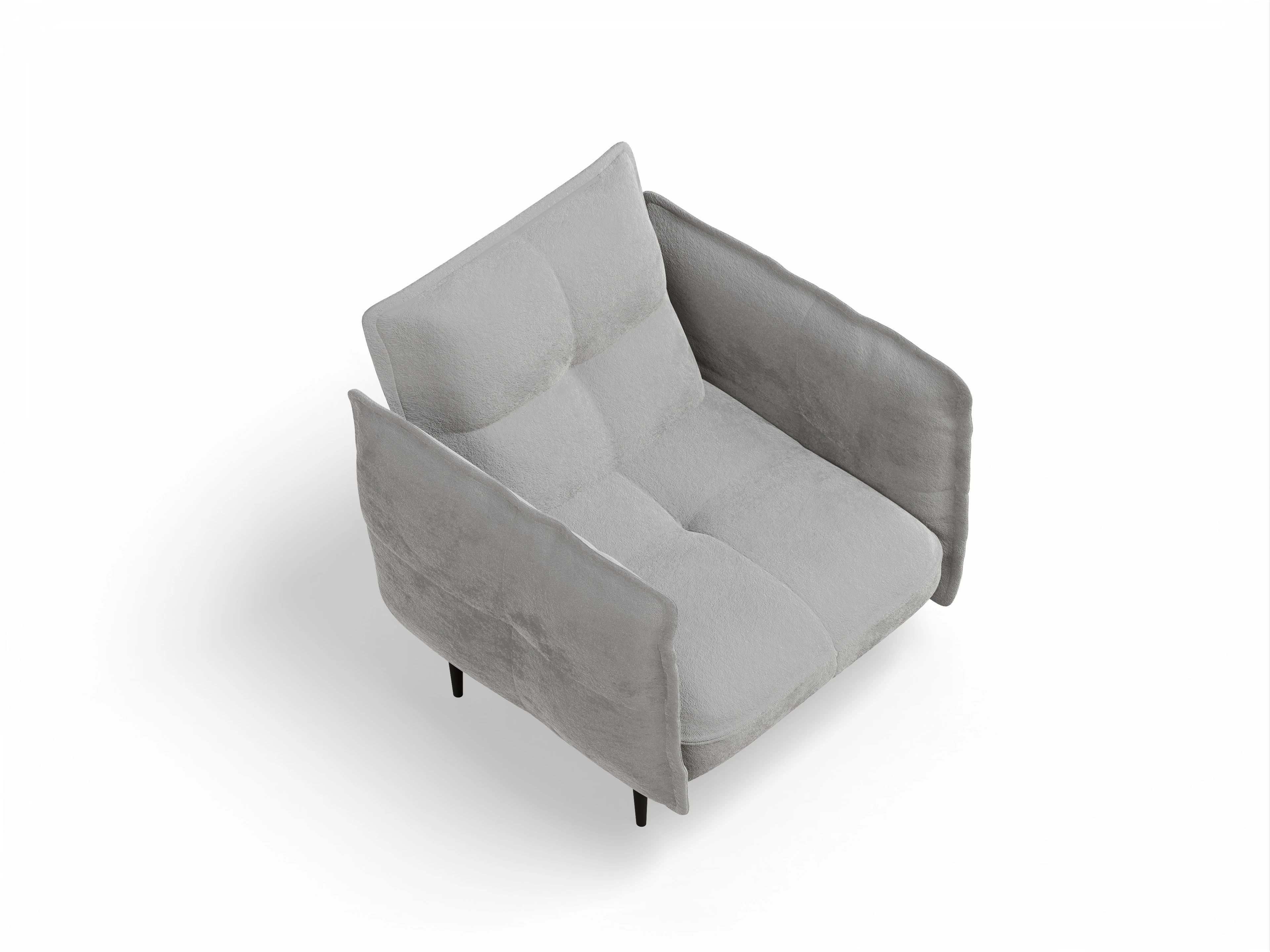 Ansicht des Produktes Marvin-O Klassische Sessel in Stoff Grau