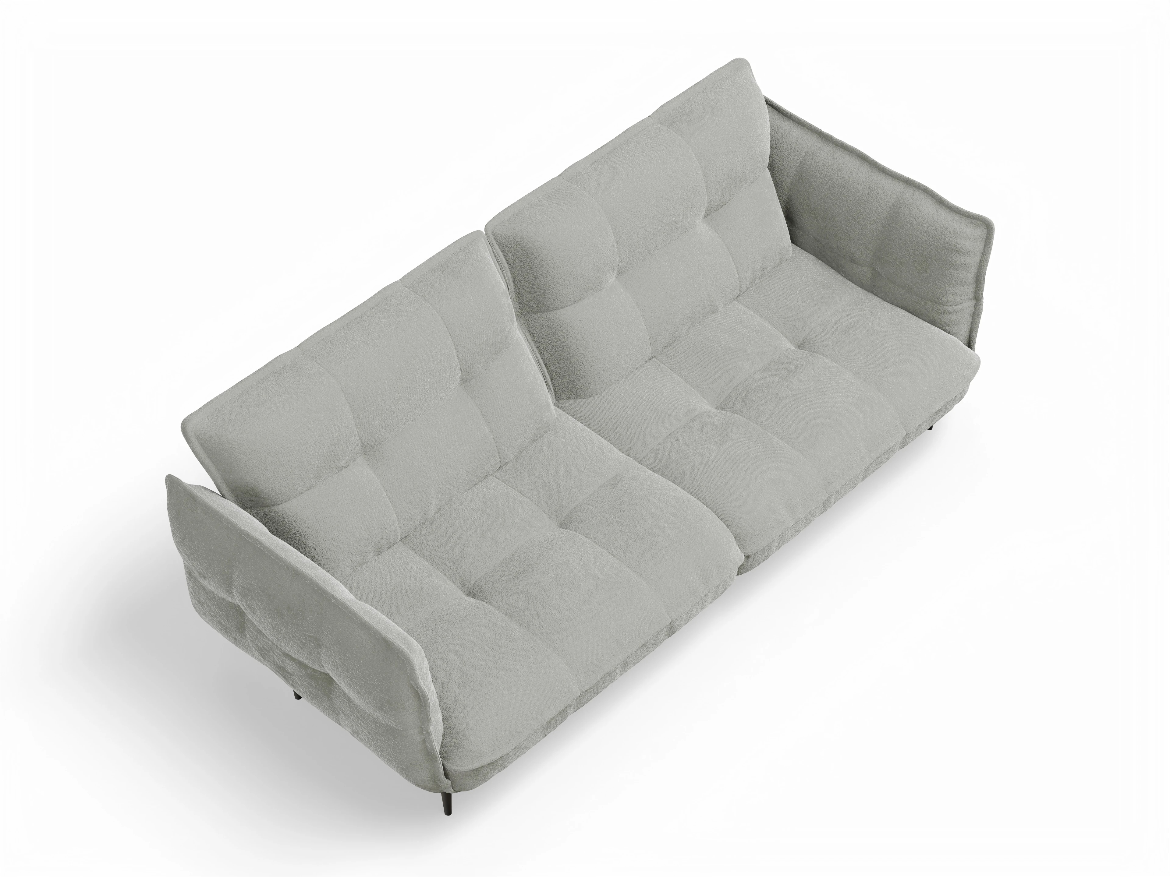 Ansicht des Produktes Marvin-O 3-Sitzer Sofa in Stoff Grau