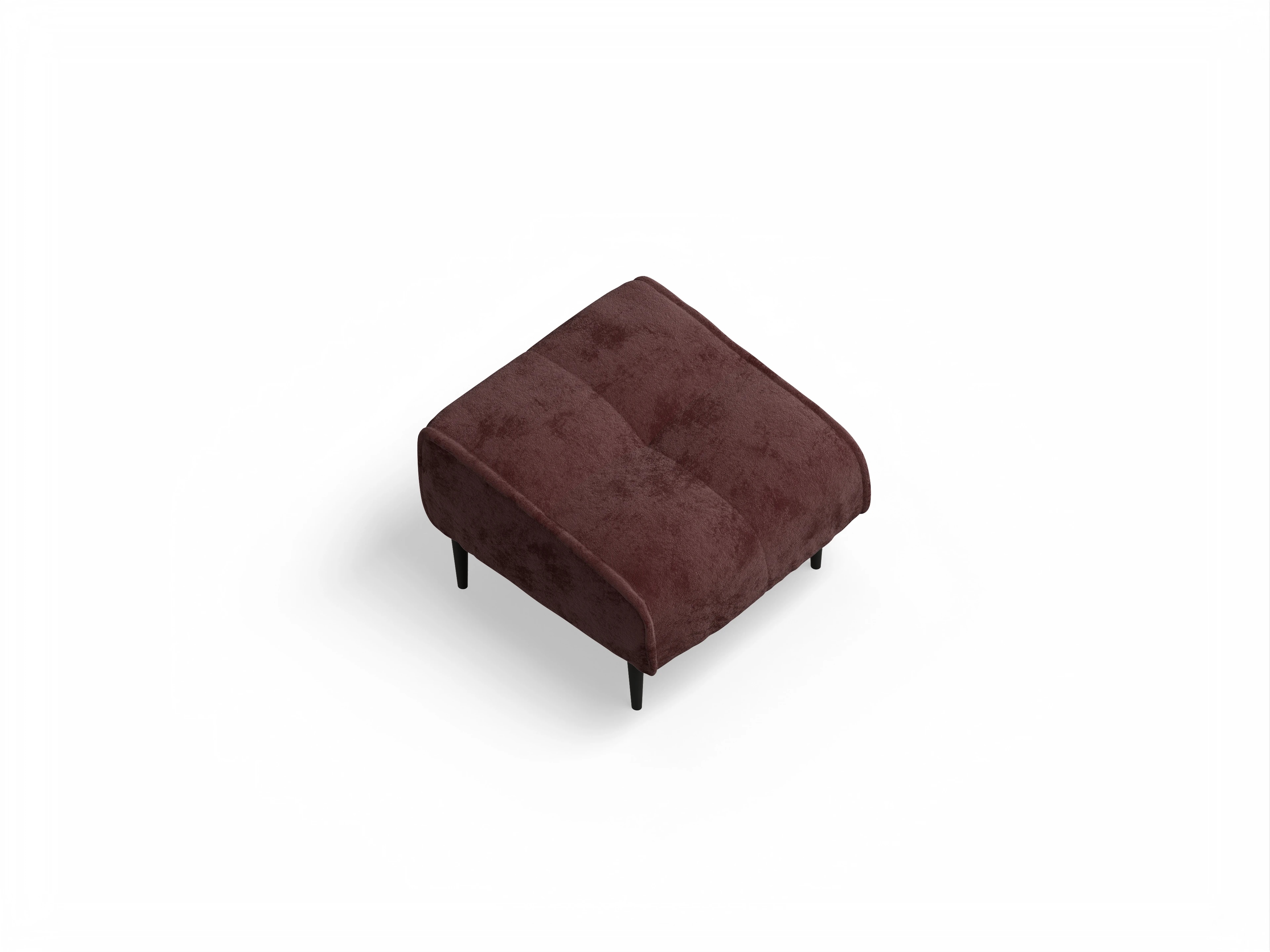 Ansicht des Produktes Marvin-O Hocker in Stoff Rot