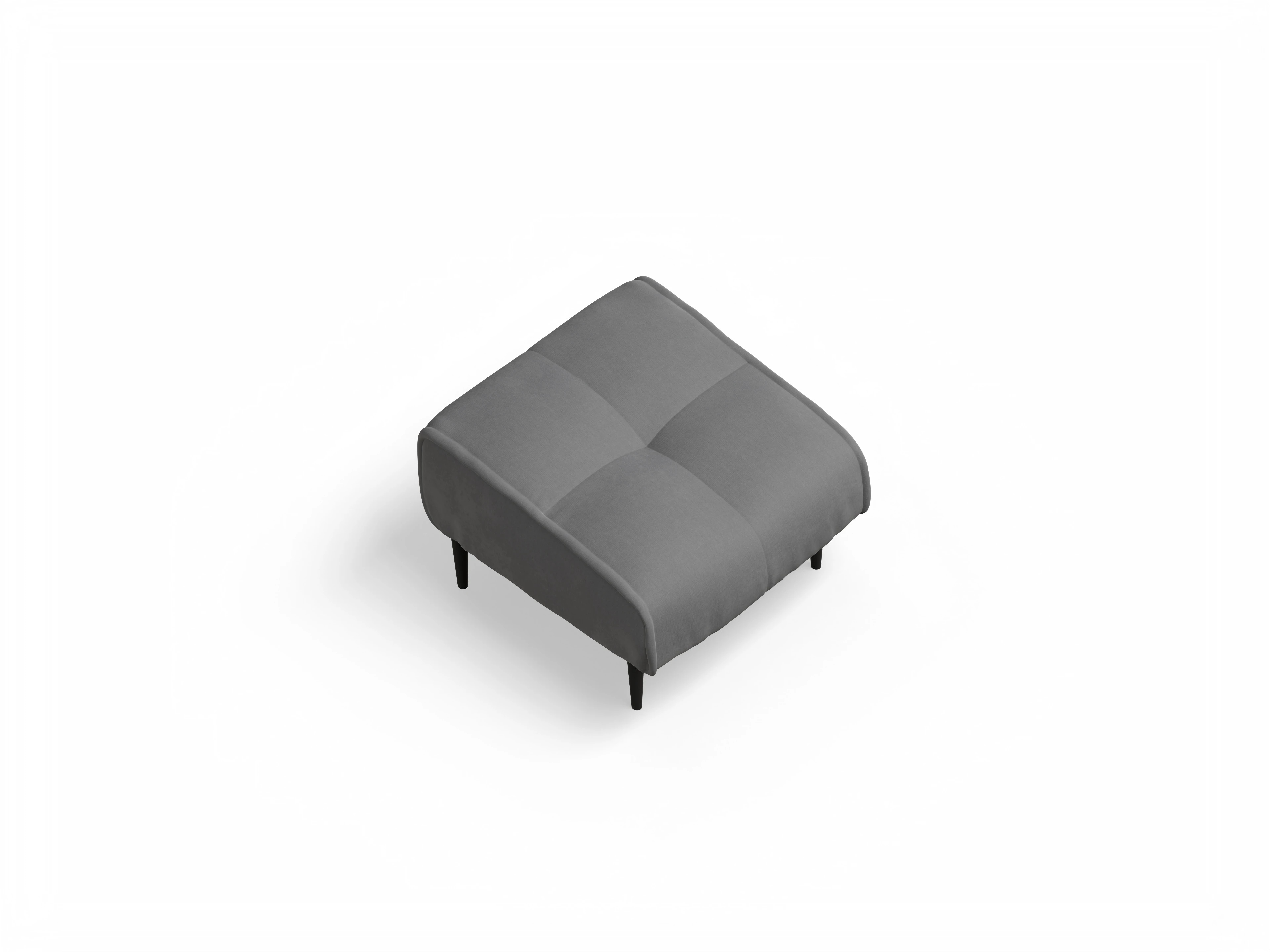 Ansicht des Produktes Marvin-O Hocker in Stoff Grau