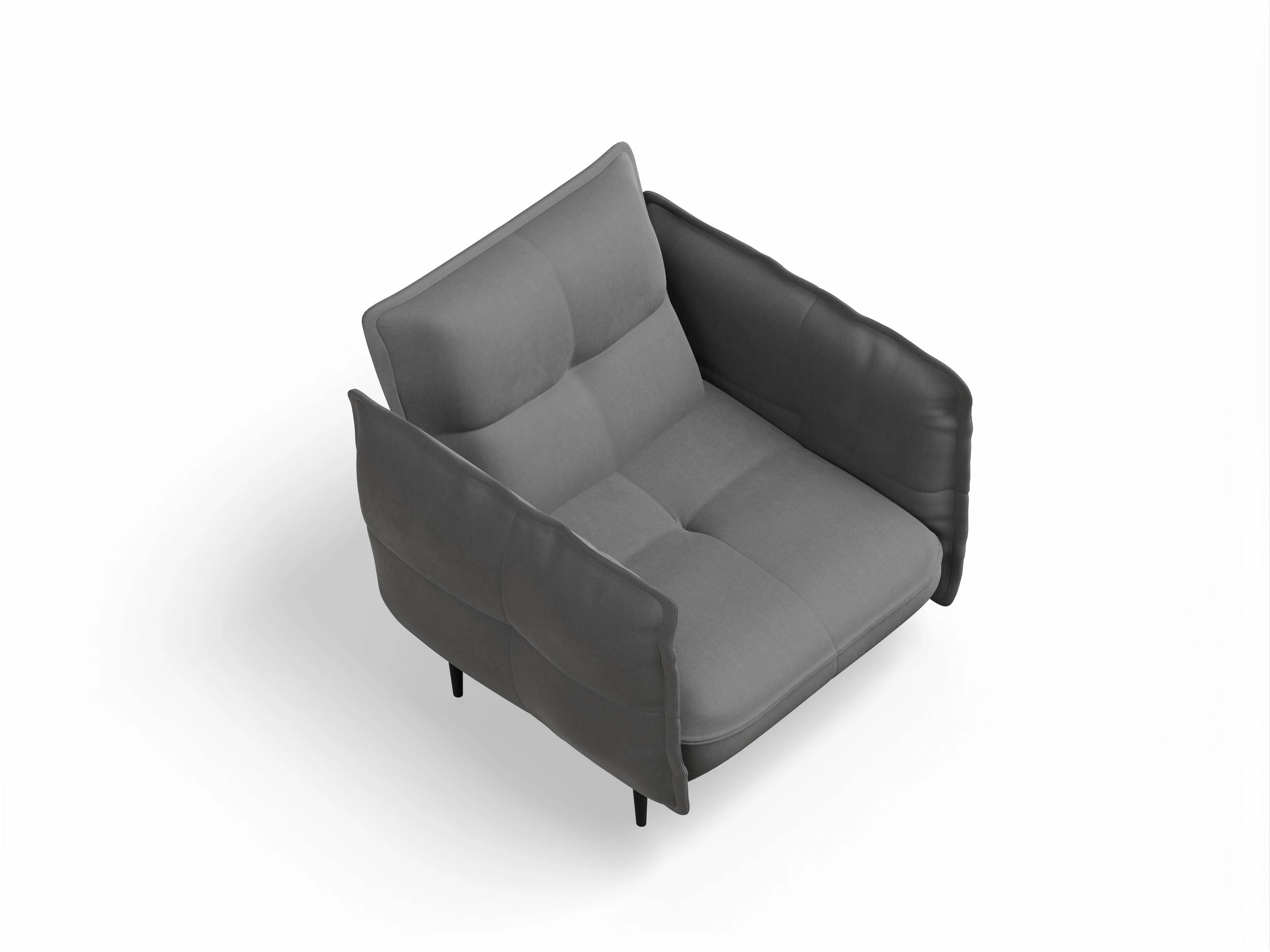 Ansicht des Produktes Marvin-O Klassische Sessel in Stoff Grau