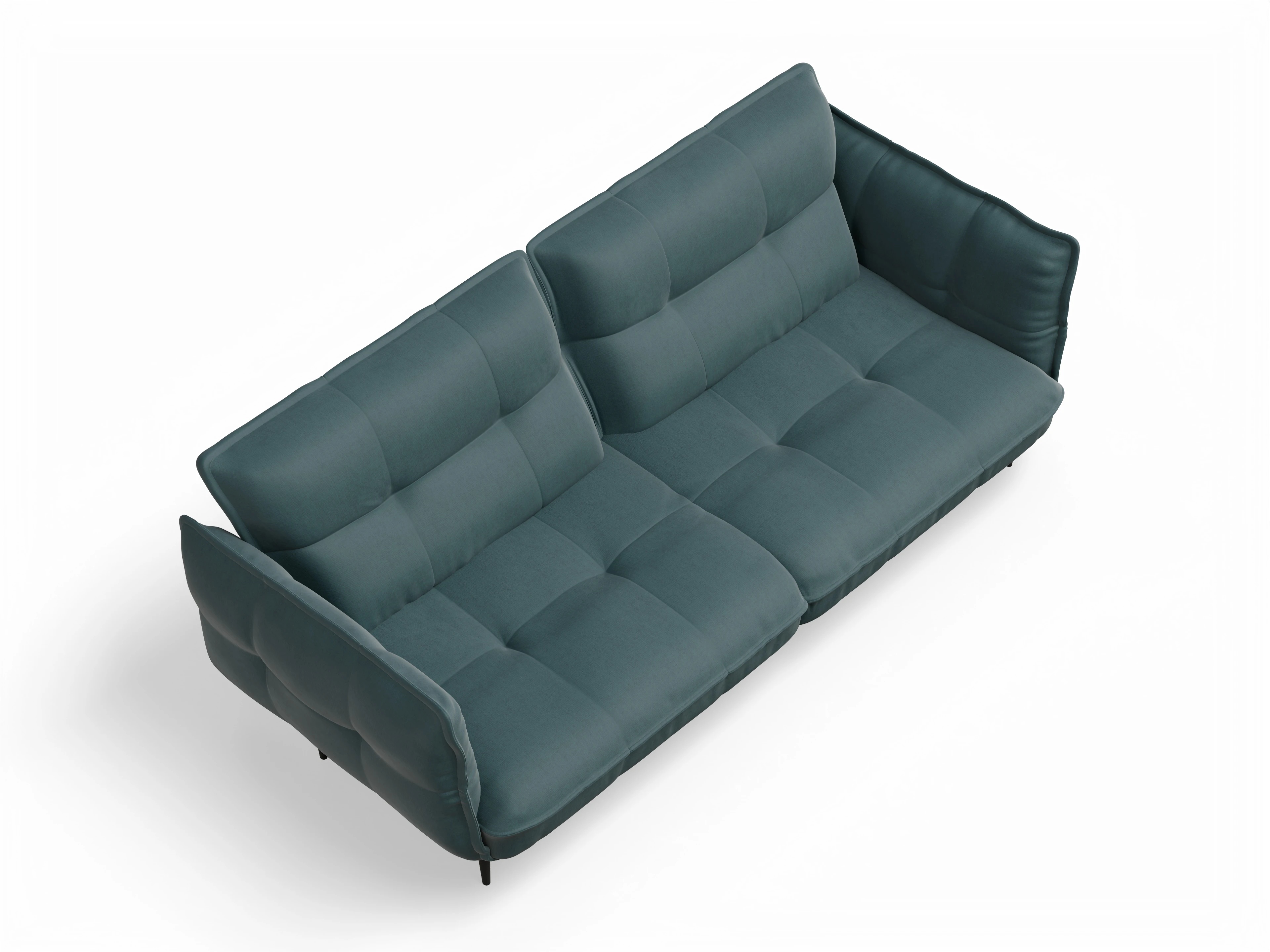 Ansicht des Produktes Marvin-O 3-Sitzer Sofa in Stoff Blau