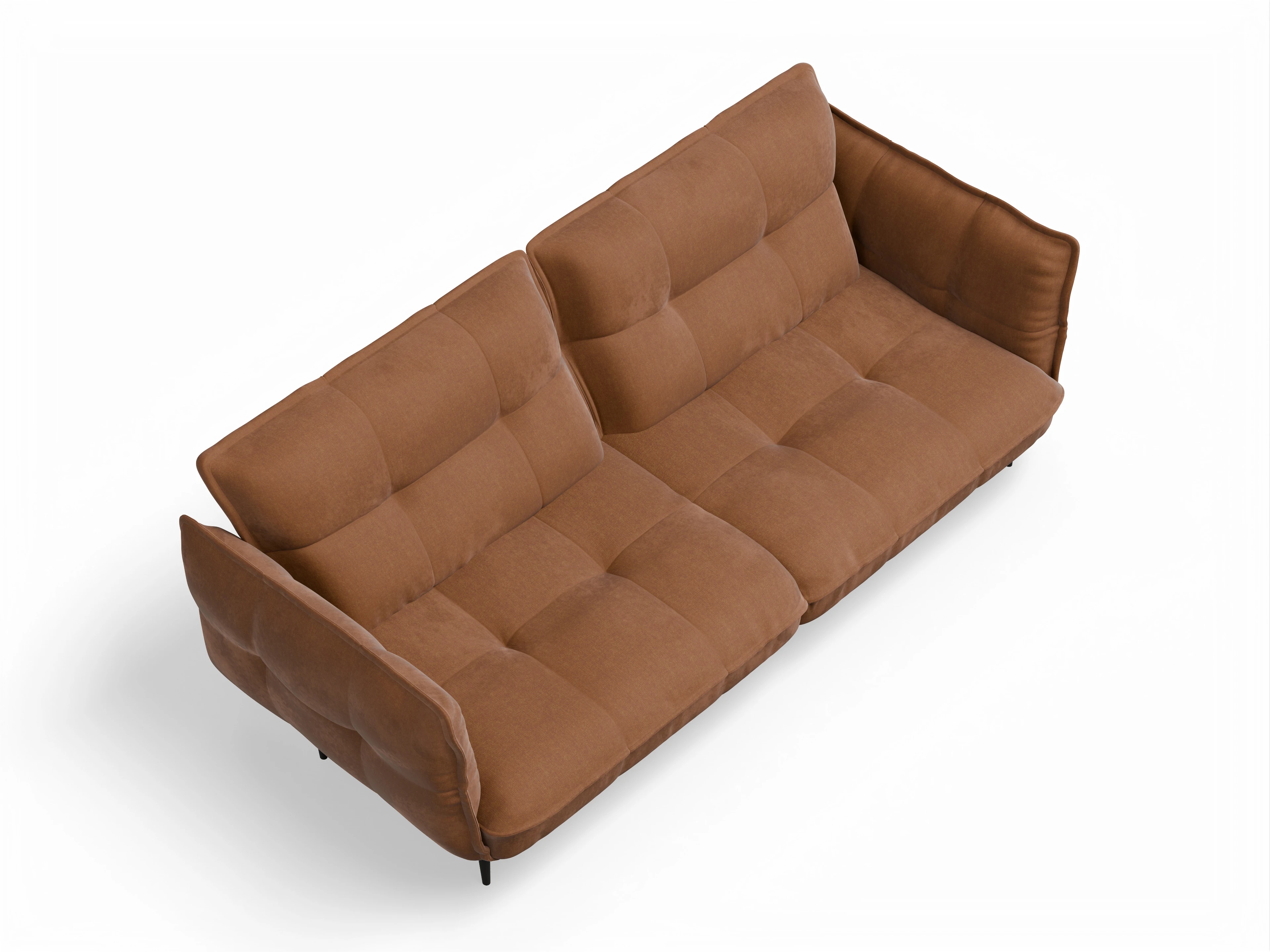 Ansicht des Produktes Marvin-O 3-Sitzer Sofa in Stoff Gelb