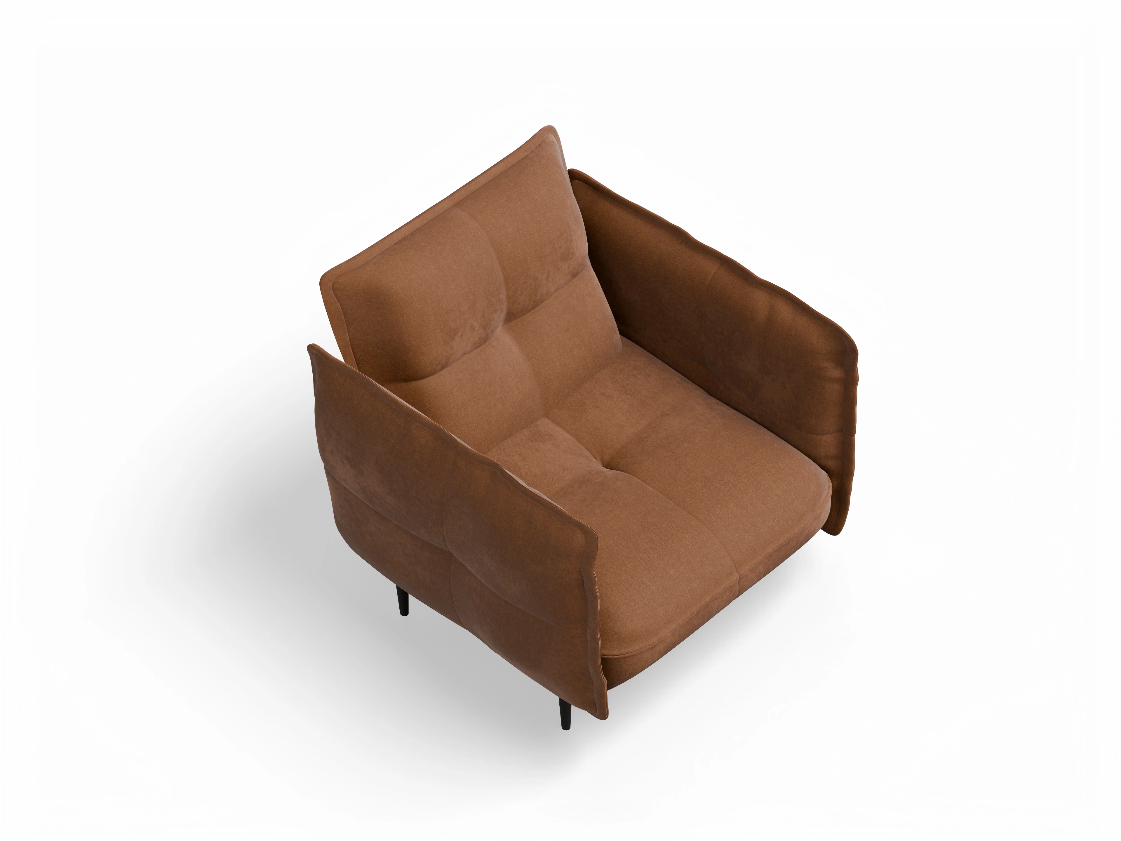 Ansicht des Produktes Marvin-O Klassische Sessel in Stoff Gelb