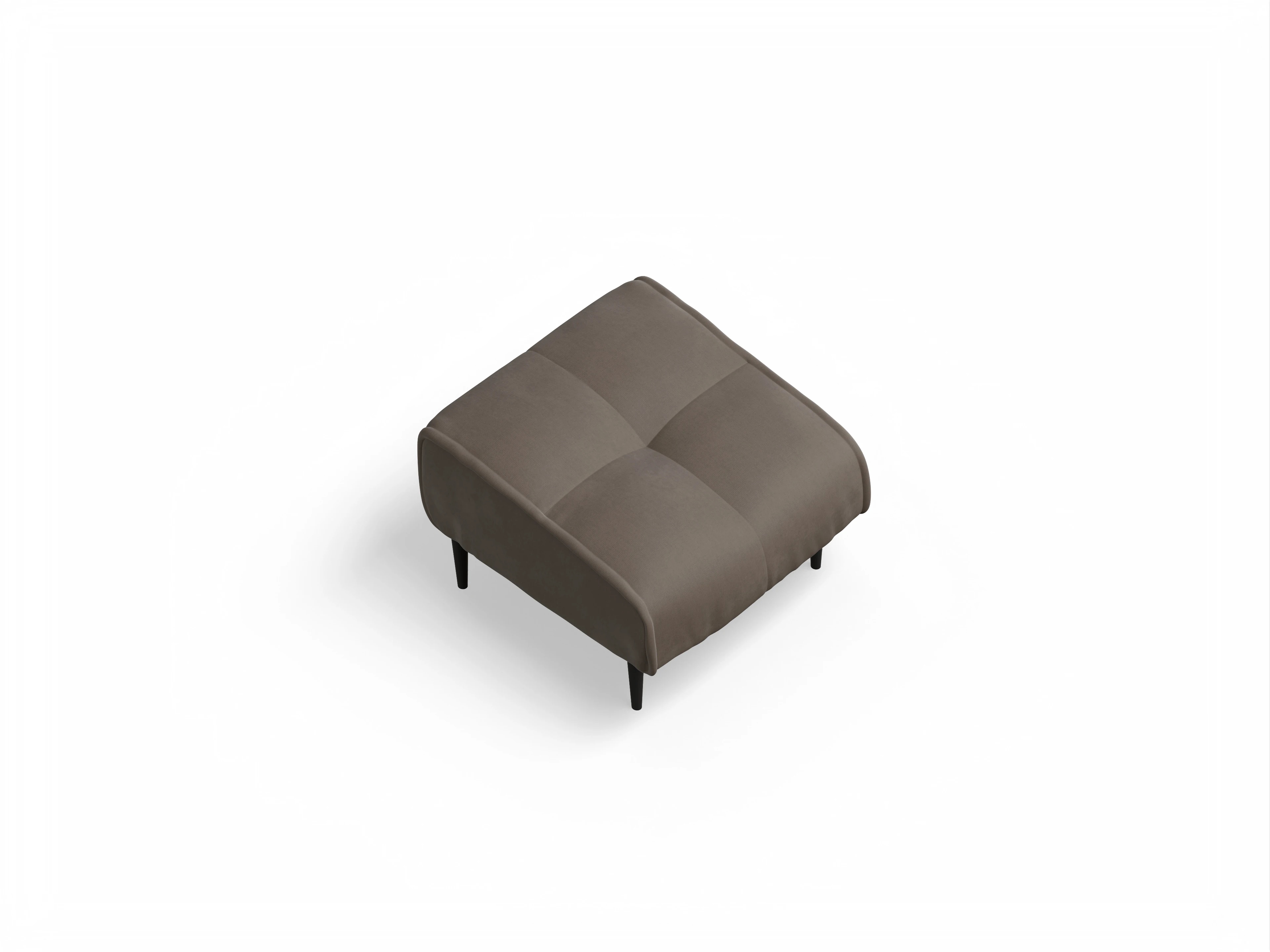 Ansicht des Produktes Marvin-O Hocker in Stoff Braun