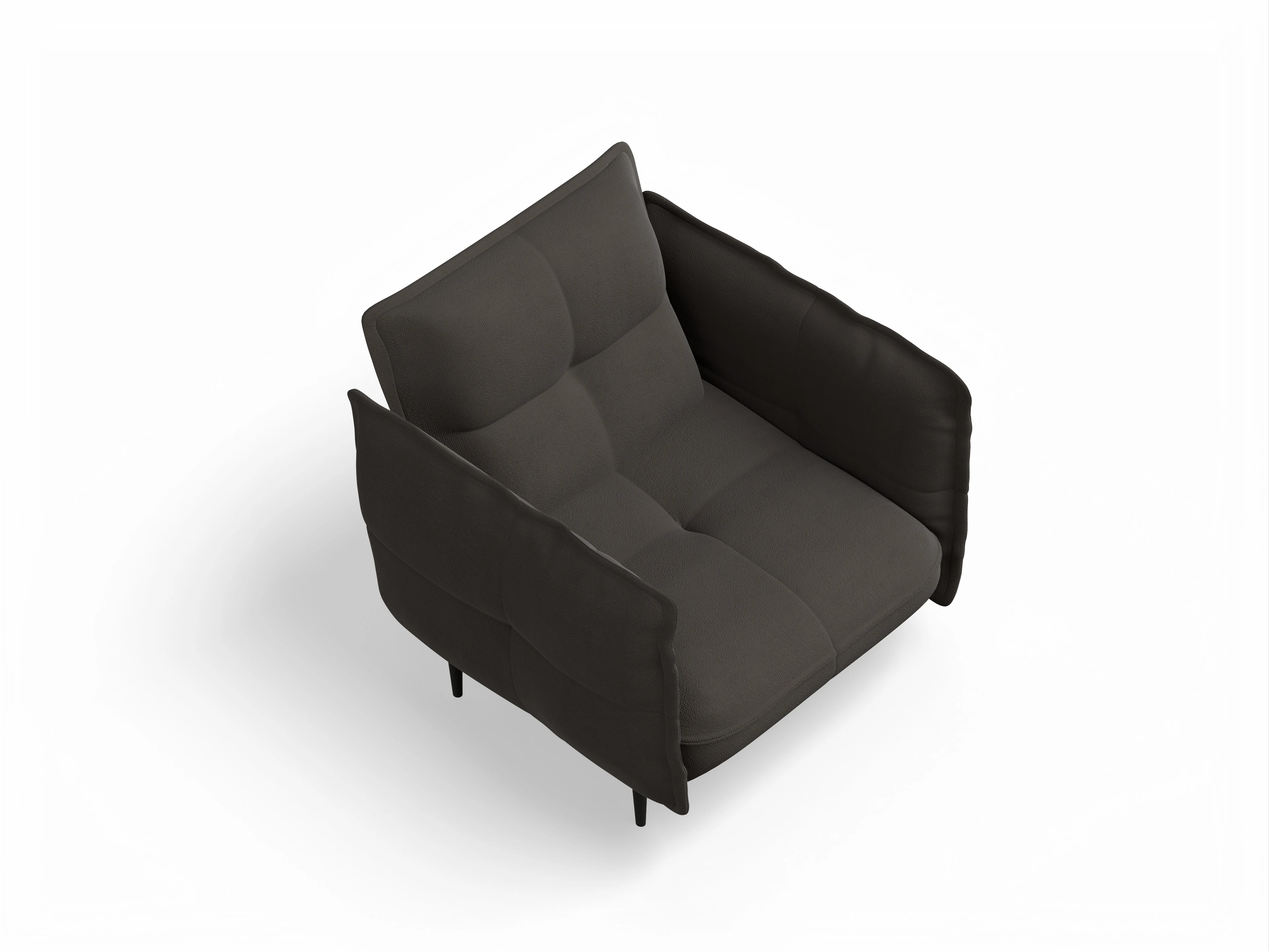 Ansicht des Produktes Marvin-O Klassische Sessel in Stoff Braun