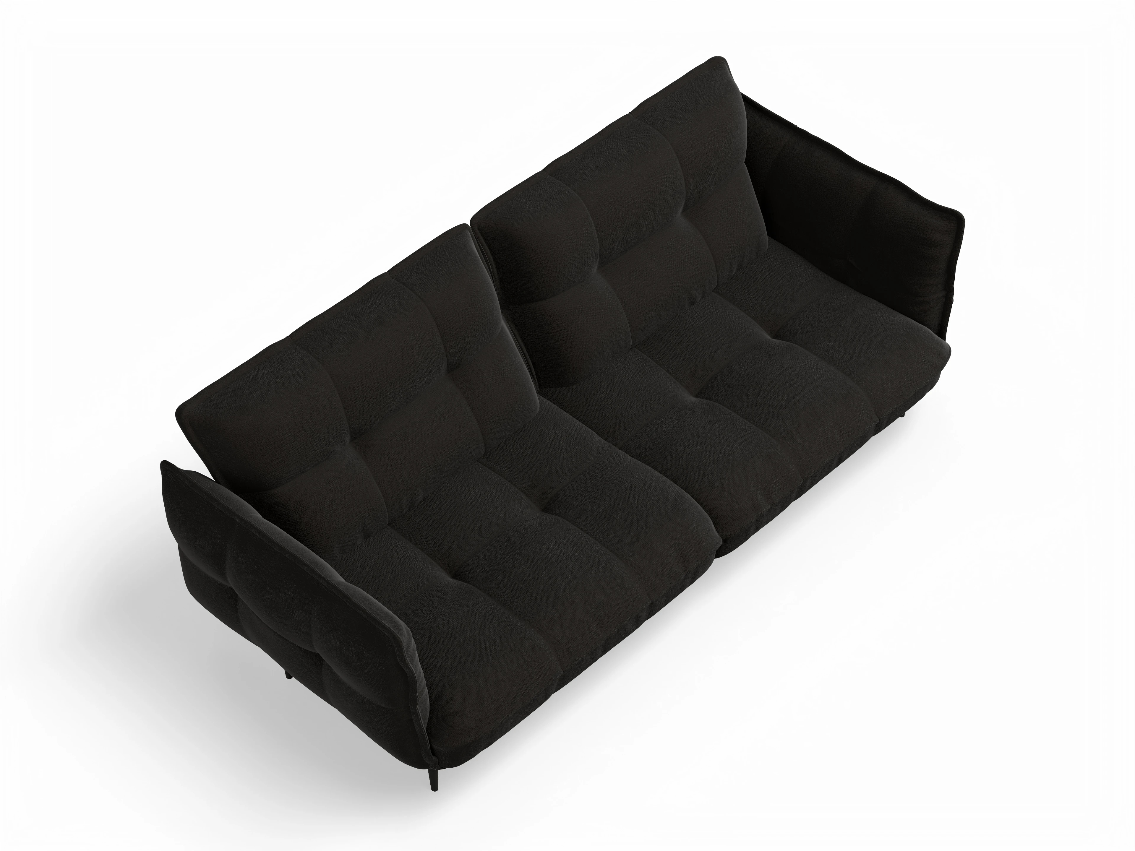 Ansicht des Produktes Marvin-O 3-Sitzer Sofa in Stoff Braun