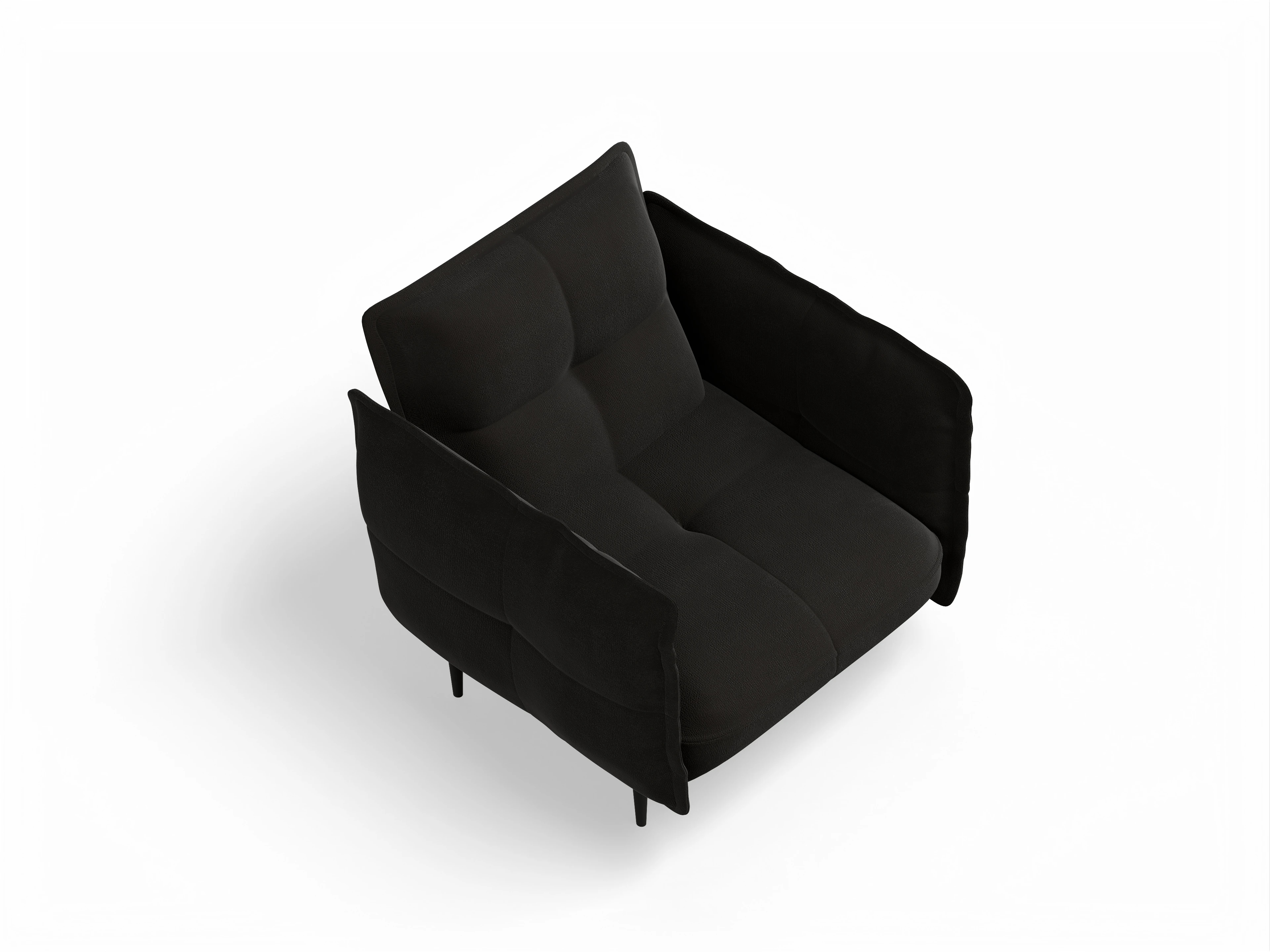 Ansicht des Produktes Marvin-O Klassische Sessel in Stoff Braun