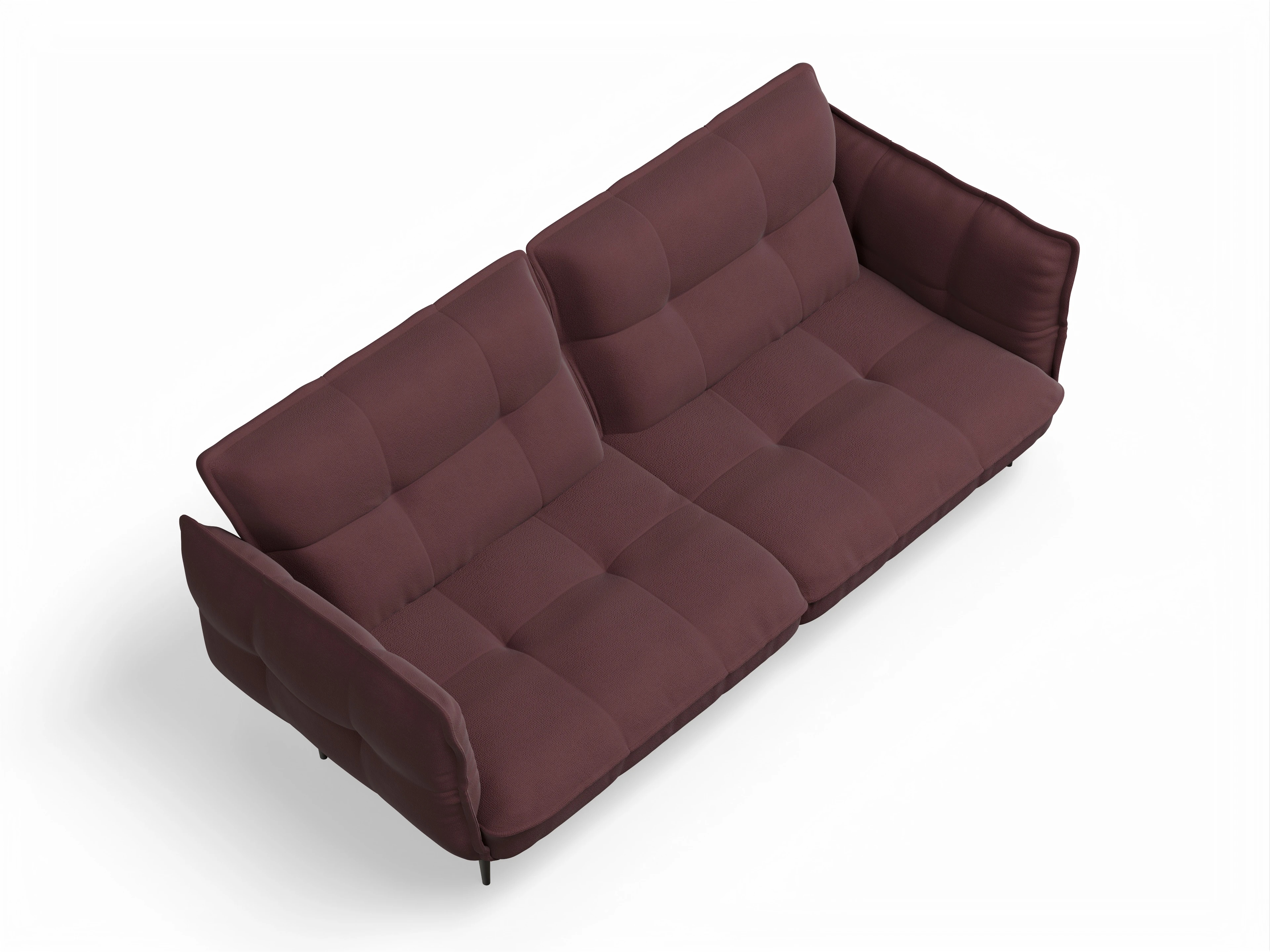 Ansicht des Produktes Marvin-O 3-Sitzer Sofa in Stoff Rot