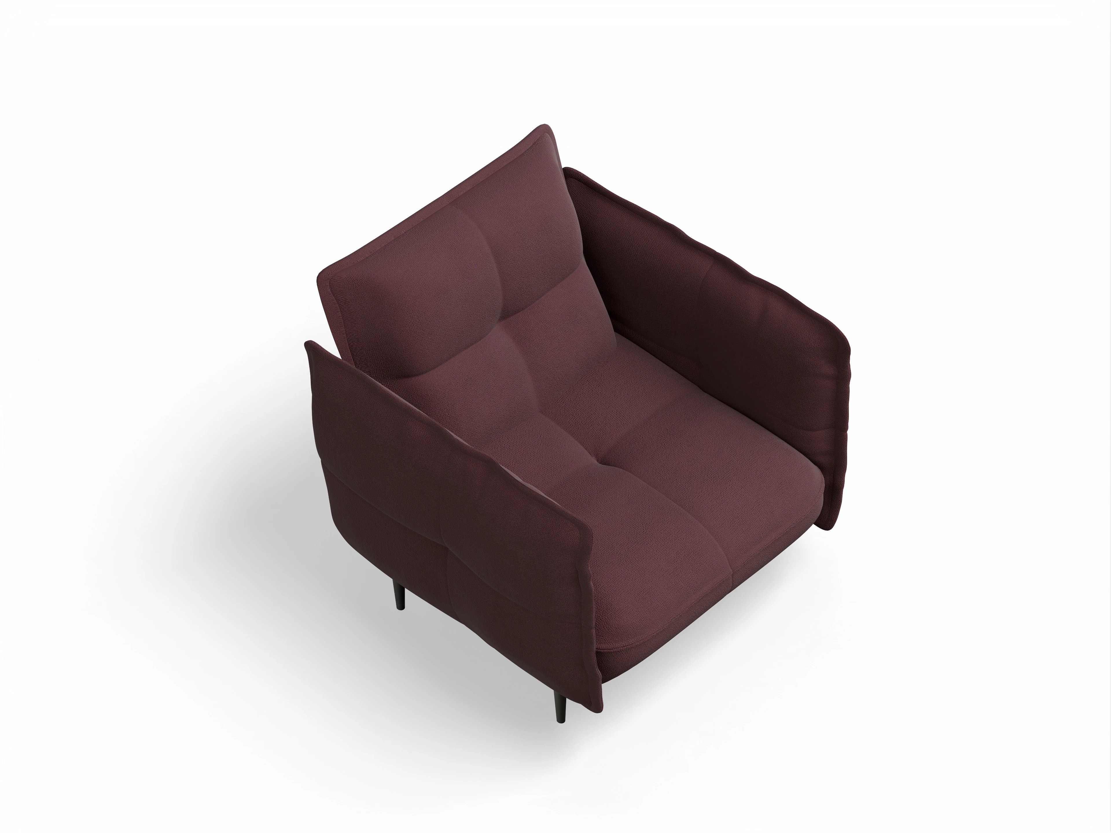 Ansicht des Produktes Marvin-O Klassische Sessel in Stoff Rot