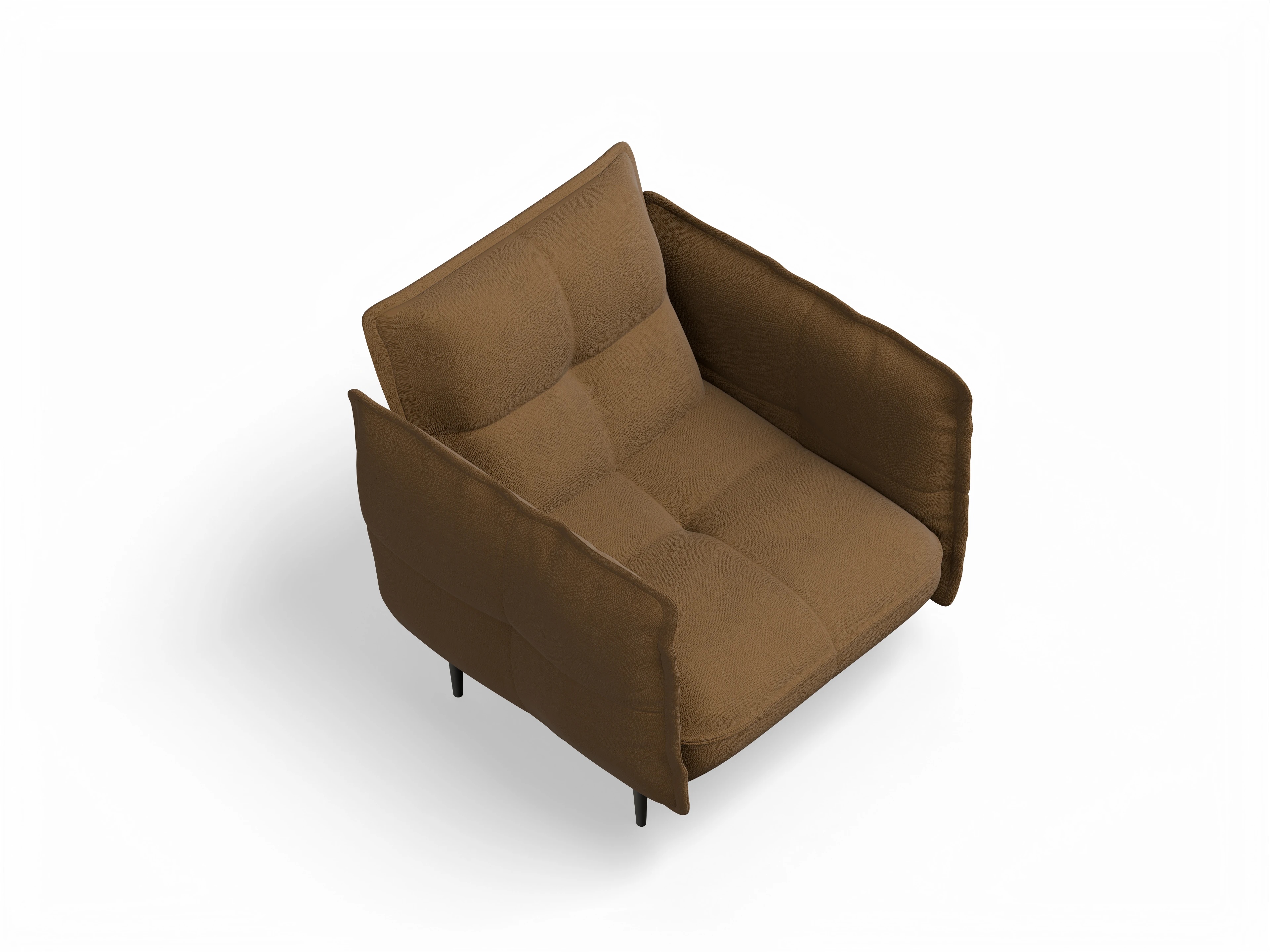 Ansicht des Produktes Marvin-O Klassische Sessel in Stoff Gelb