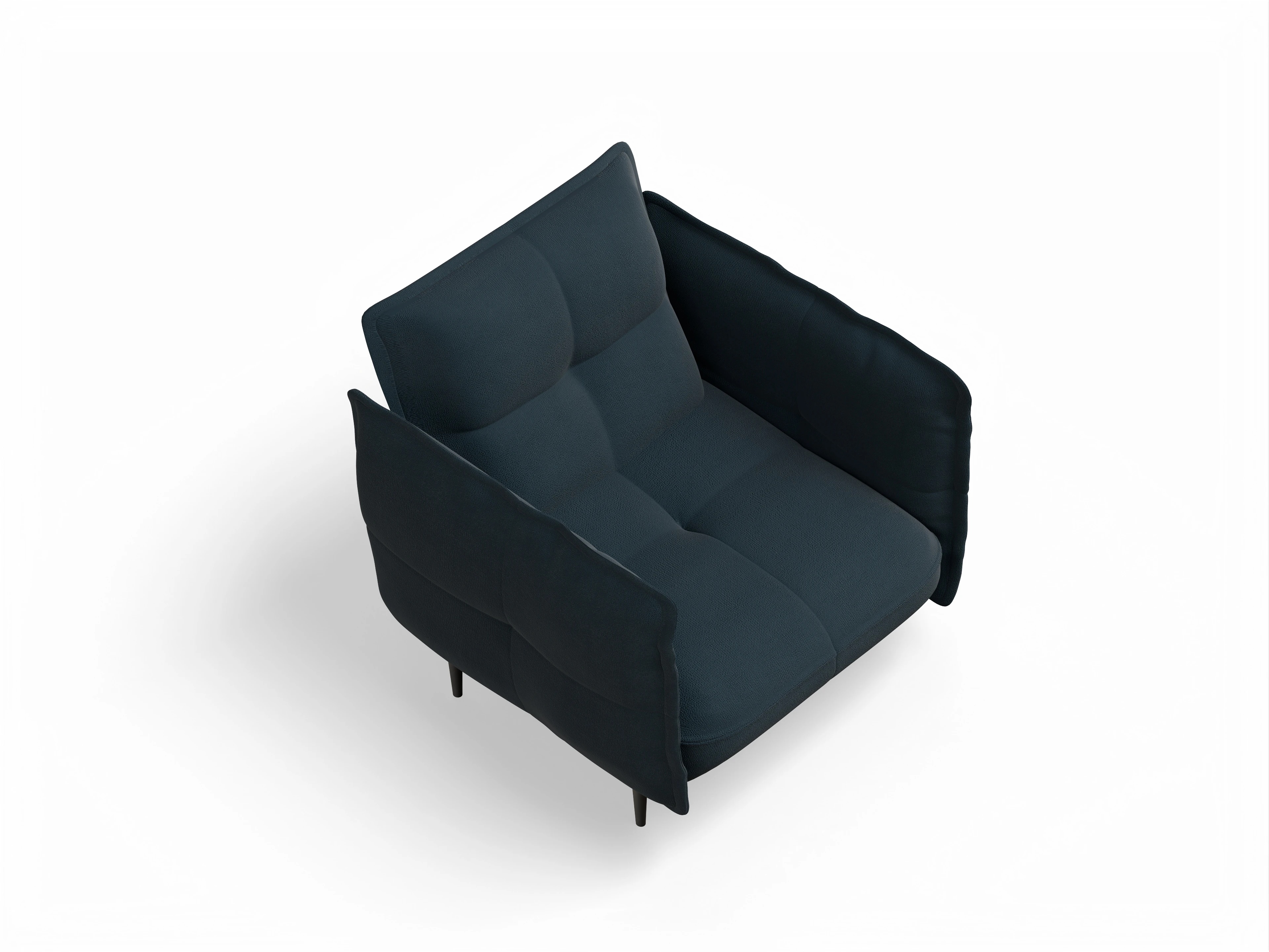 Ansicht des Produktes Marvin-O Klassische Sessel in Stoff Blau