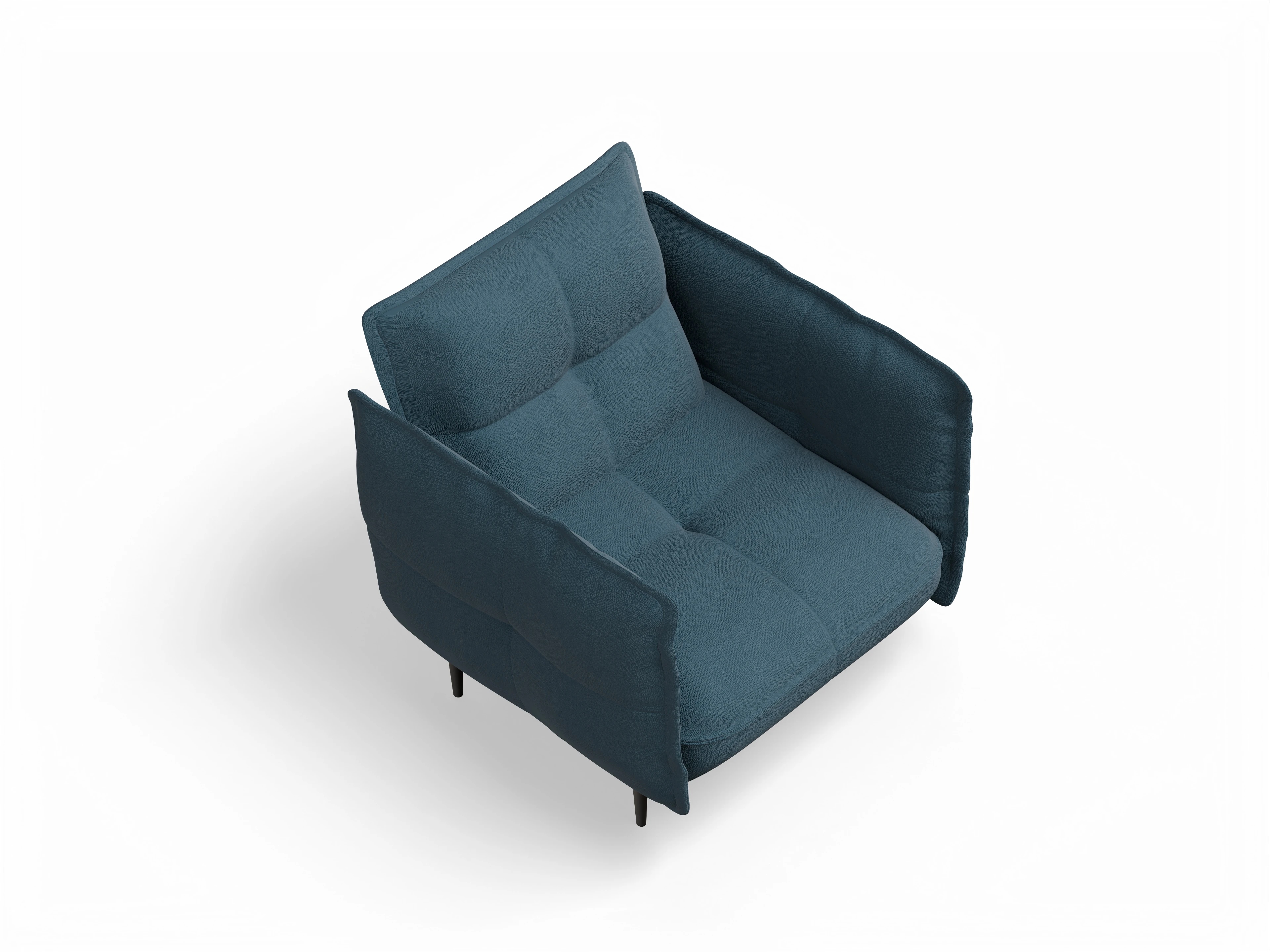 Ansicht des Produktes Marvin-O Klassische Sessel in Stoff Blau