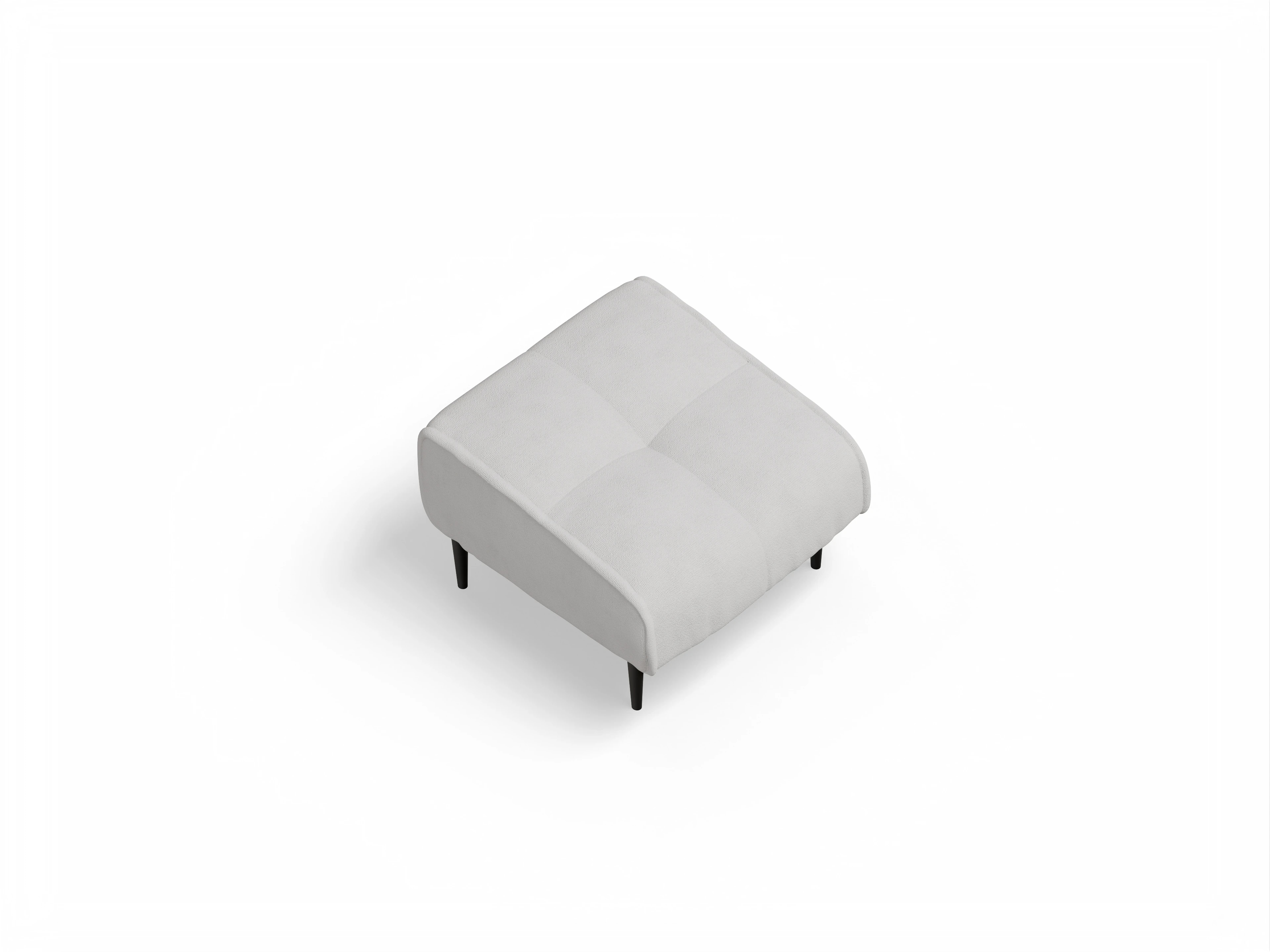 Ansicht des Produktes Marvin-O Hocker in Stoff Grau