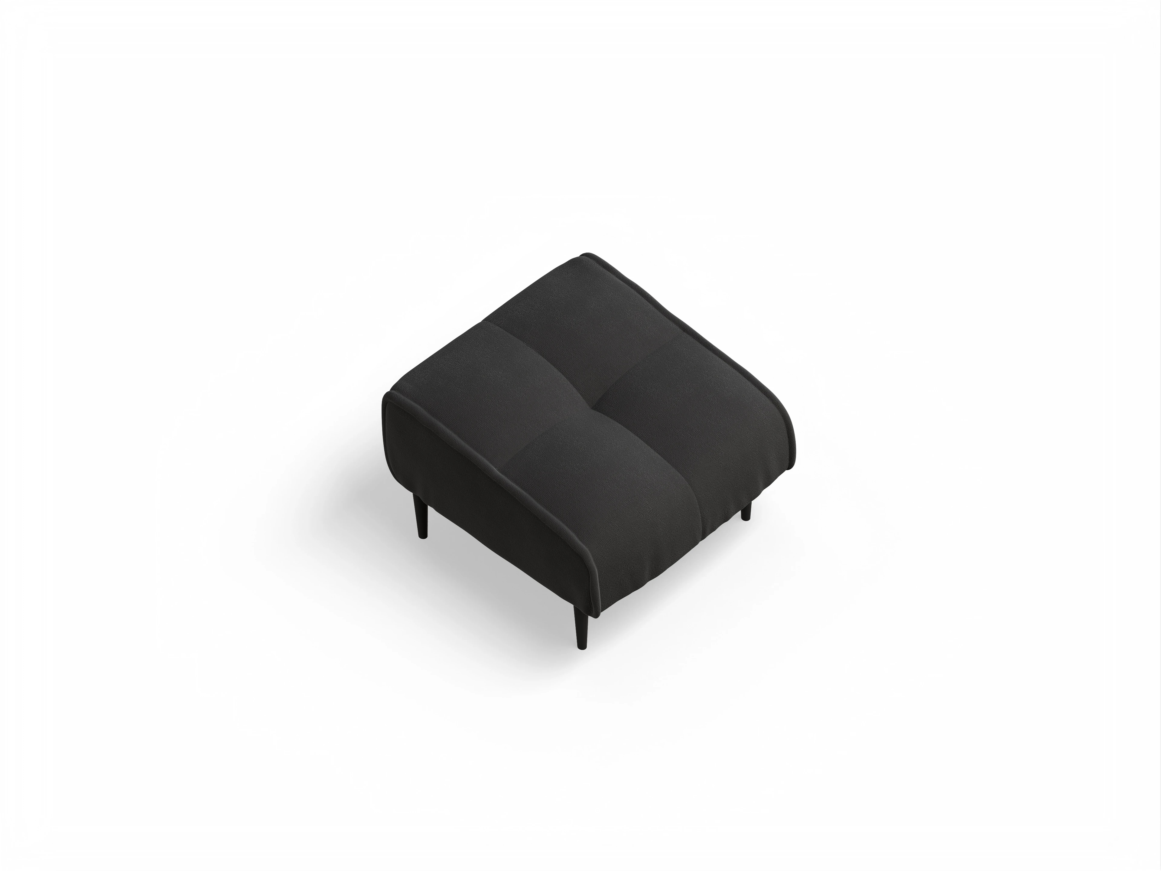 Ansicht des Produktes Marvin-O Hocker in Stoff Grau