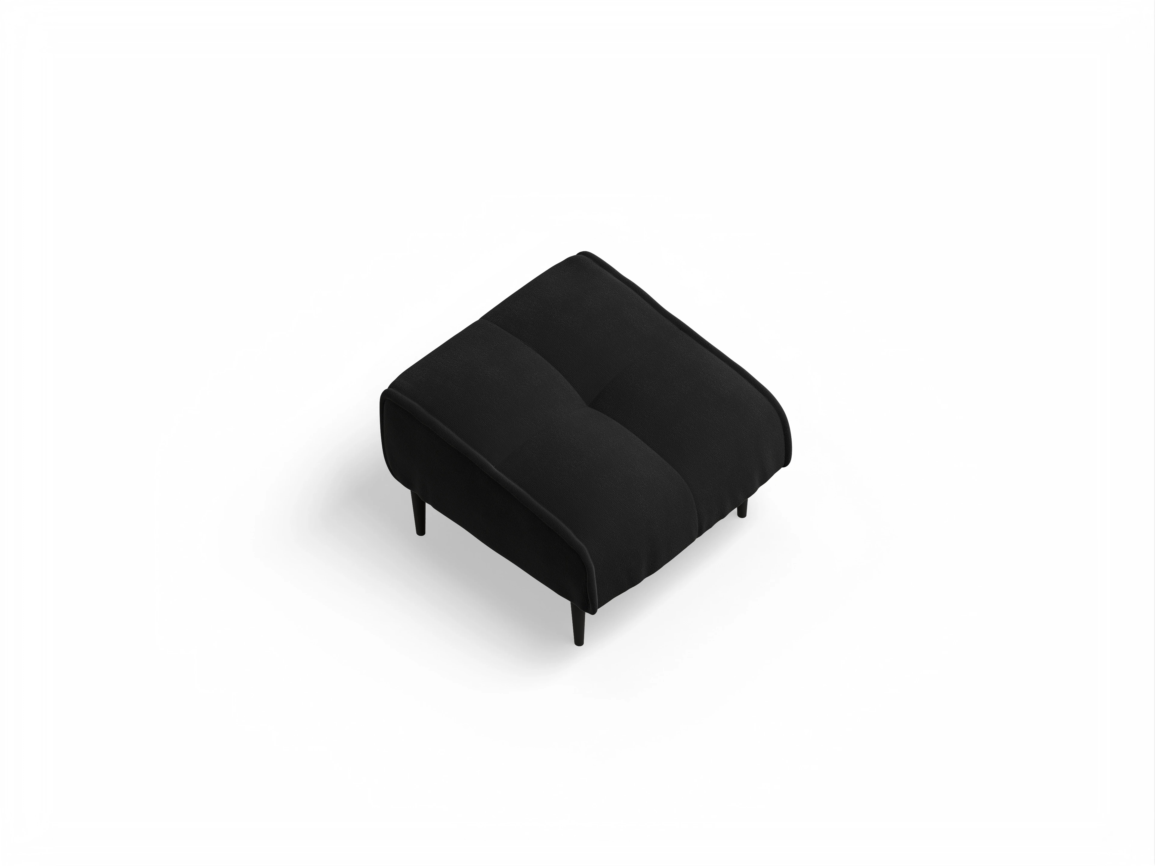 Ansicht des Produktes Marvin-O Hocker in Stoff Schwarz