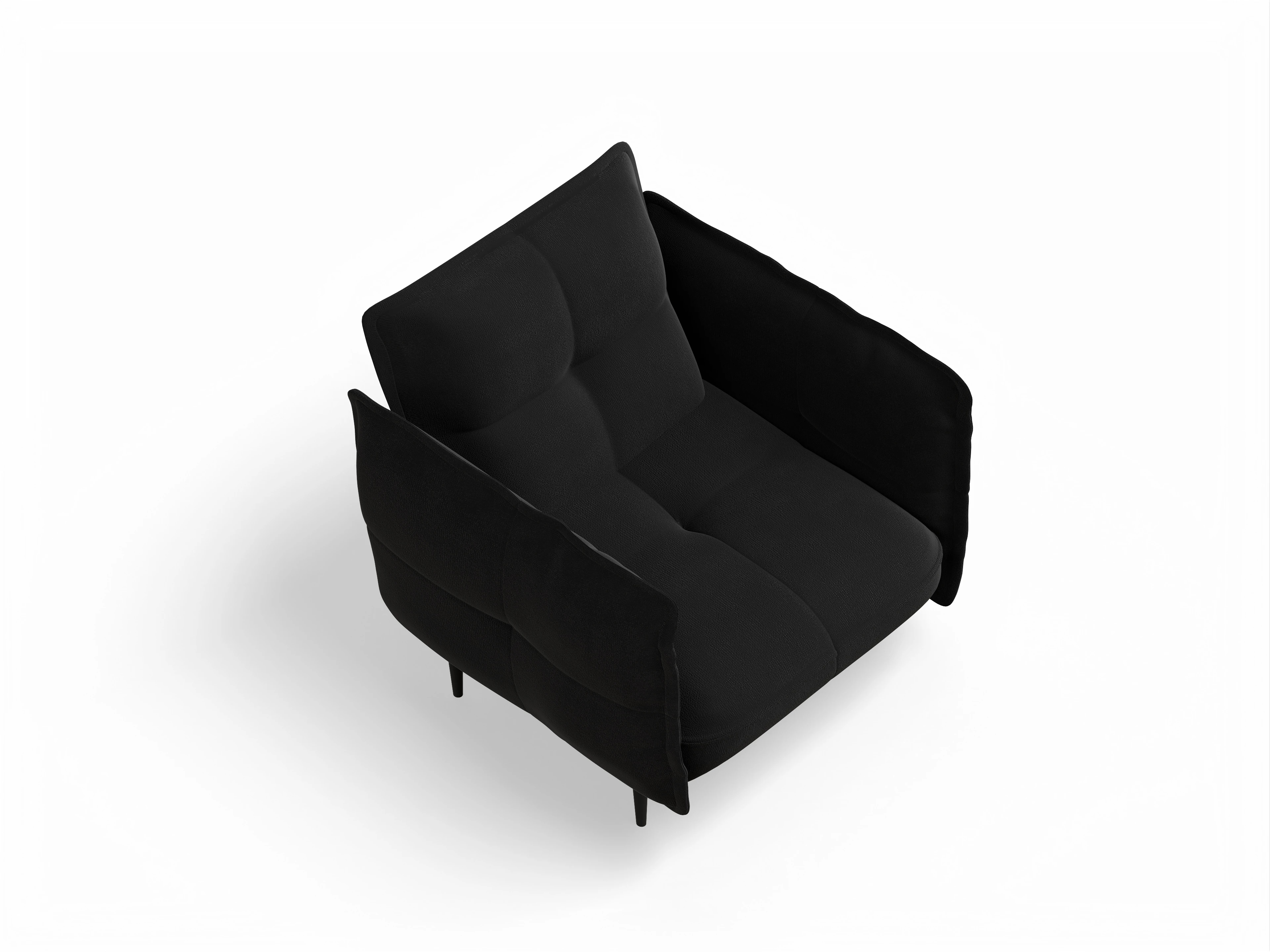 Ansicht des Produktes Marvin-O Klassische Sessel in Stoff Schwarz