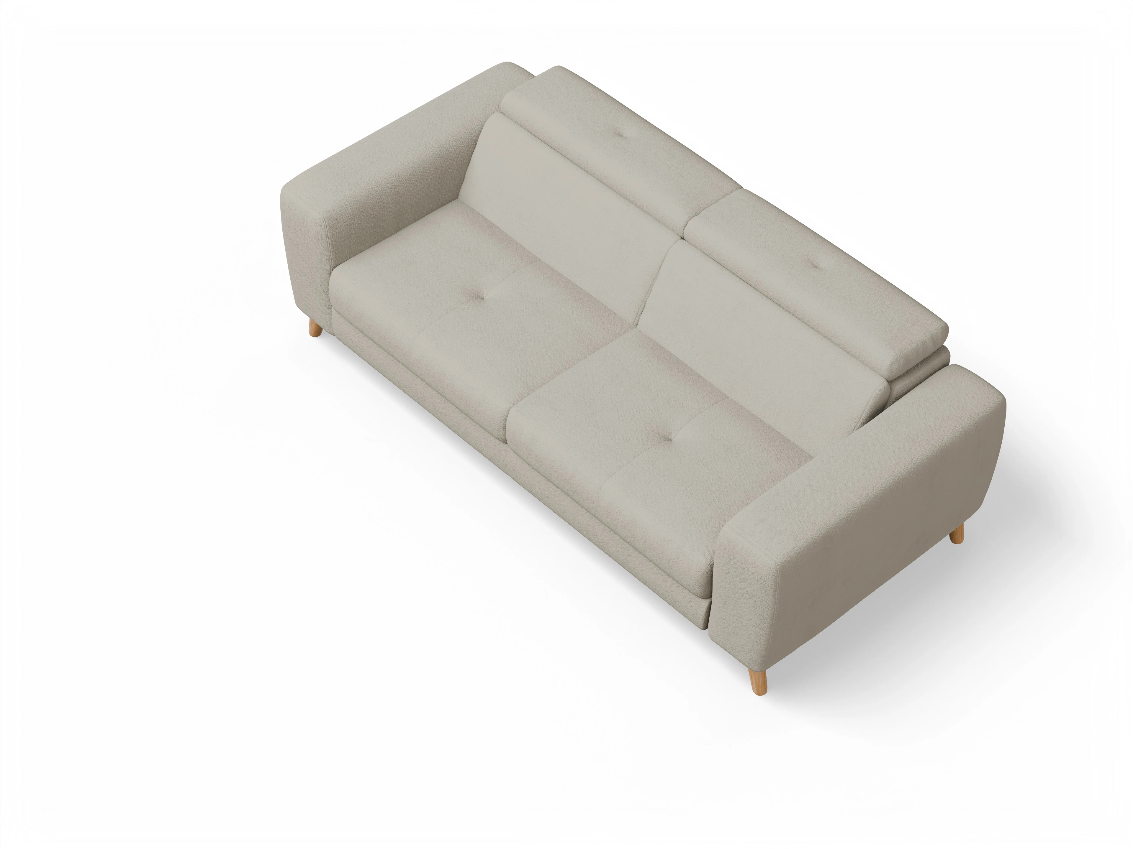 Ansicht des Produktes Capua 3-Sitzer Sofa in Stoff Beige