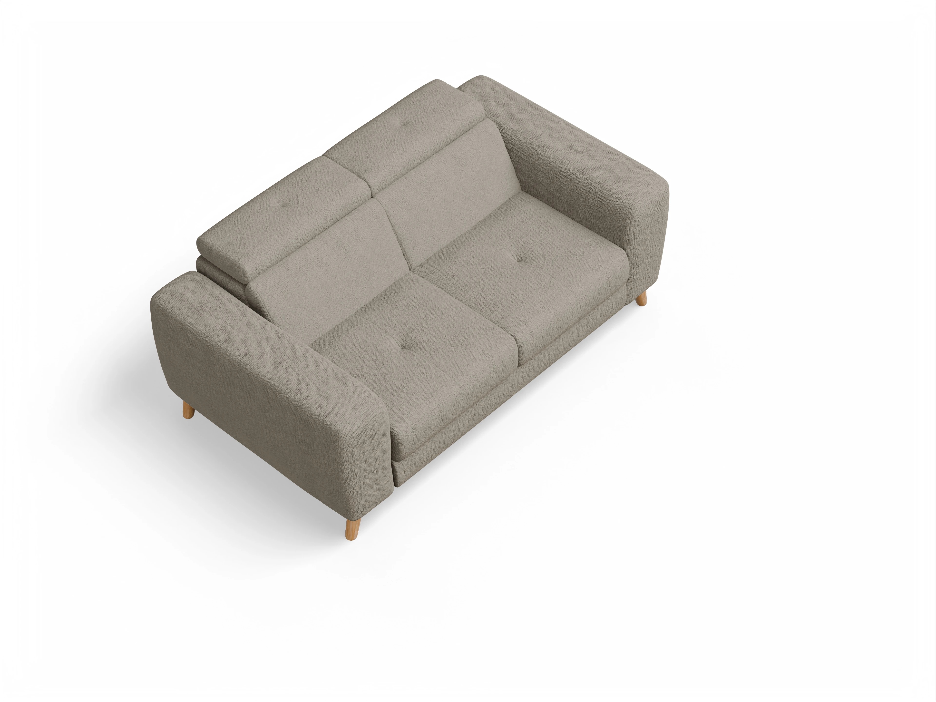 Ansicht des Produktes Capua 2-Sitzer Sofa in Stoff Braun