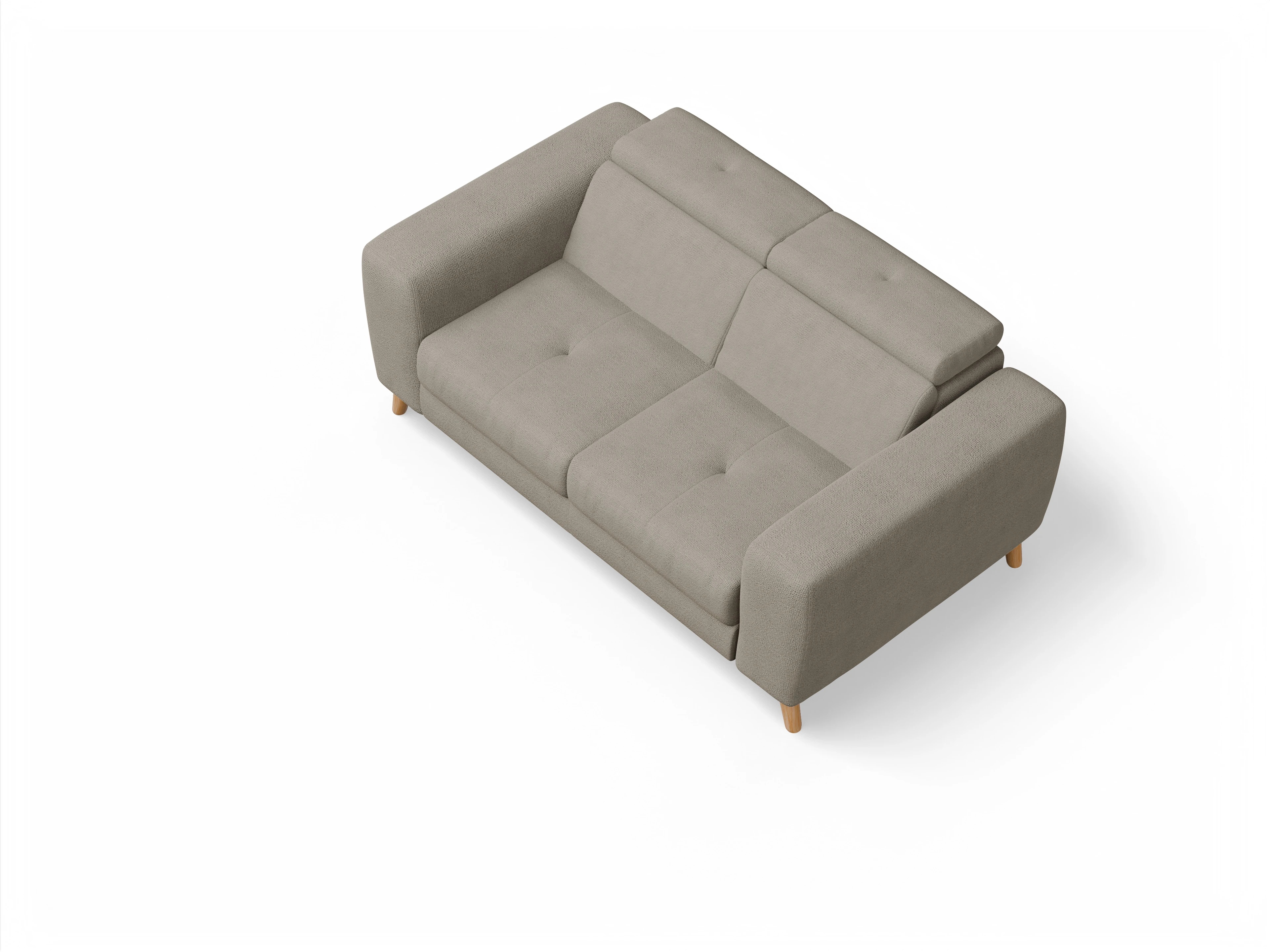 Ansicht des Produktes Capua 2-Sitzer Sofa in Stoff Braun