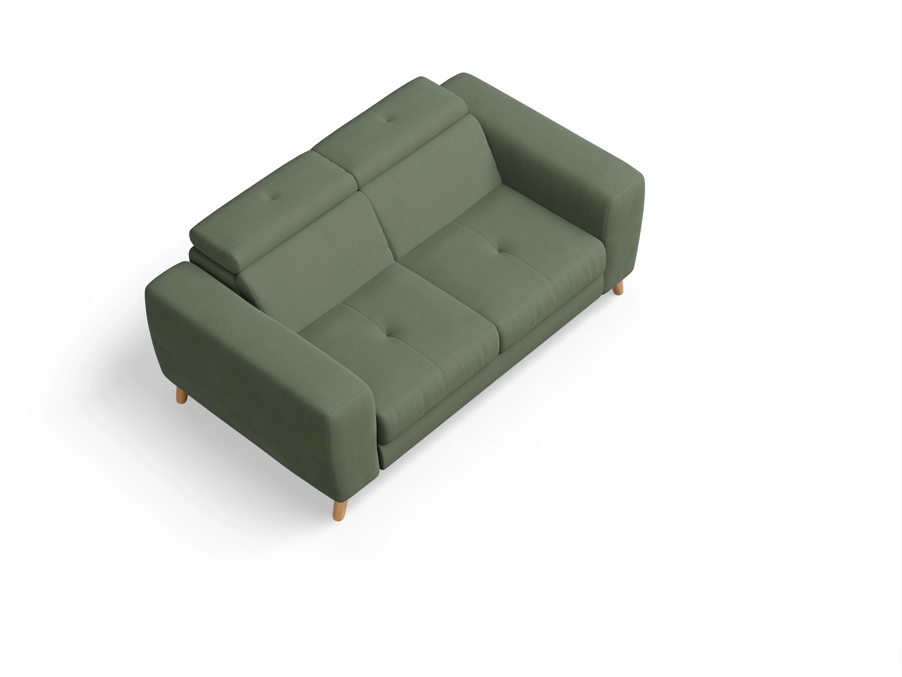 Ansicht des Produktes Capua 2-Sitzer Sofa in Stoff Grün