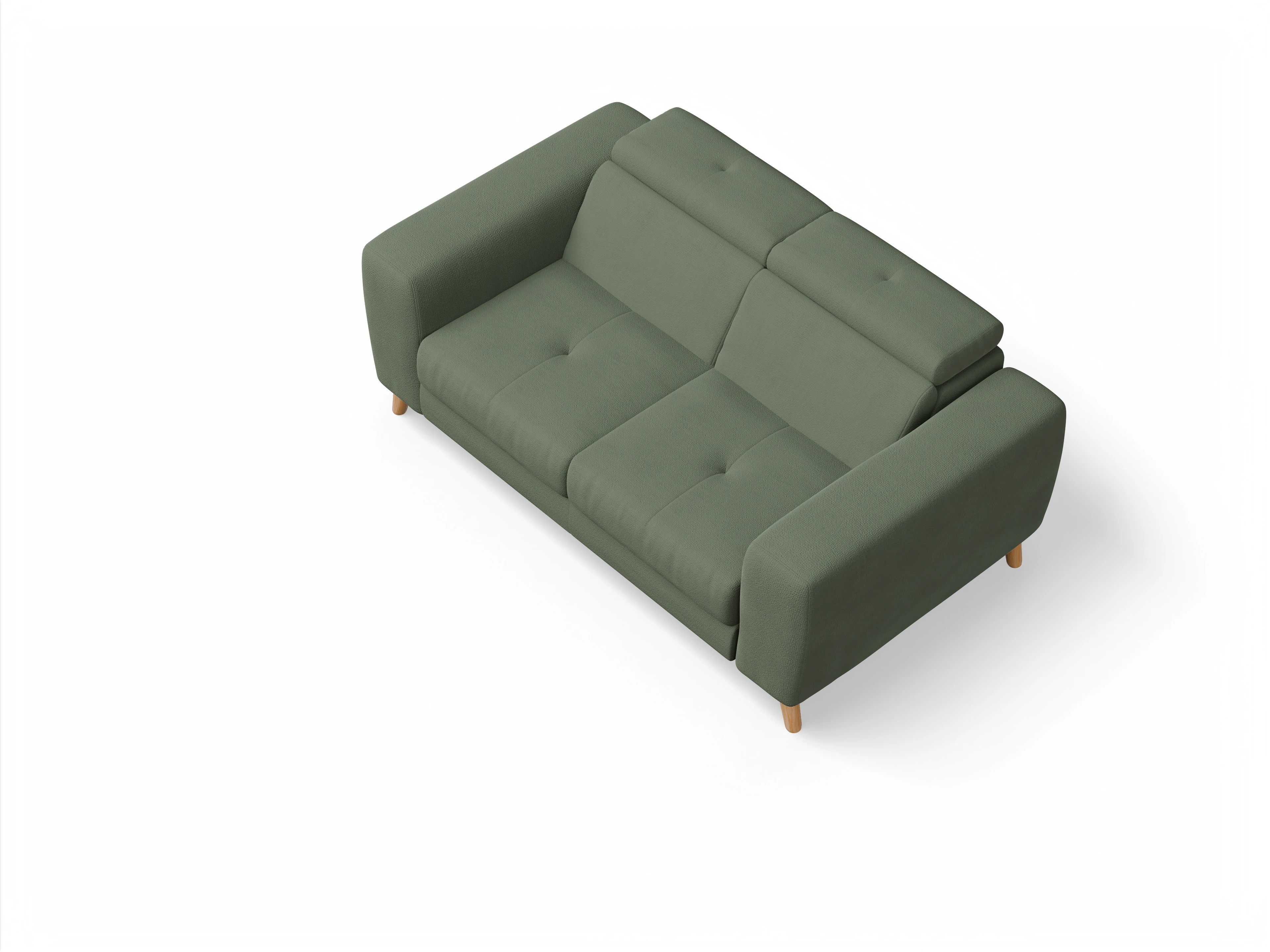 Ansicht des Produktes Capua 2-Sitzer Sofa in Stoff Grün