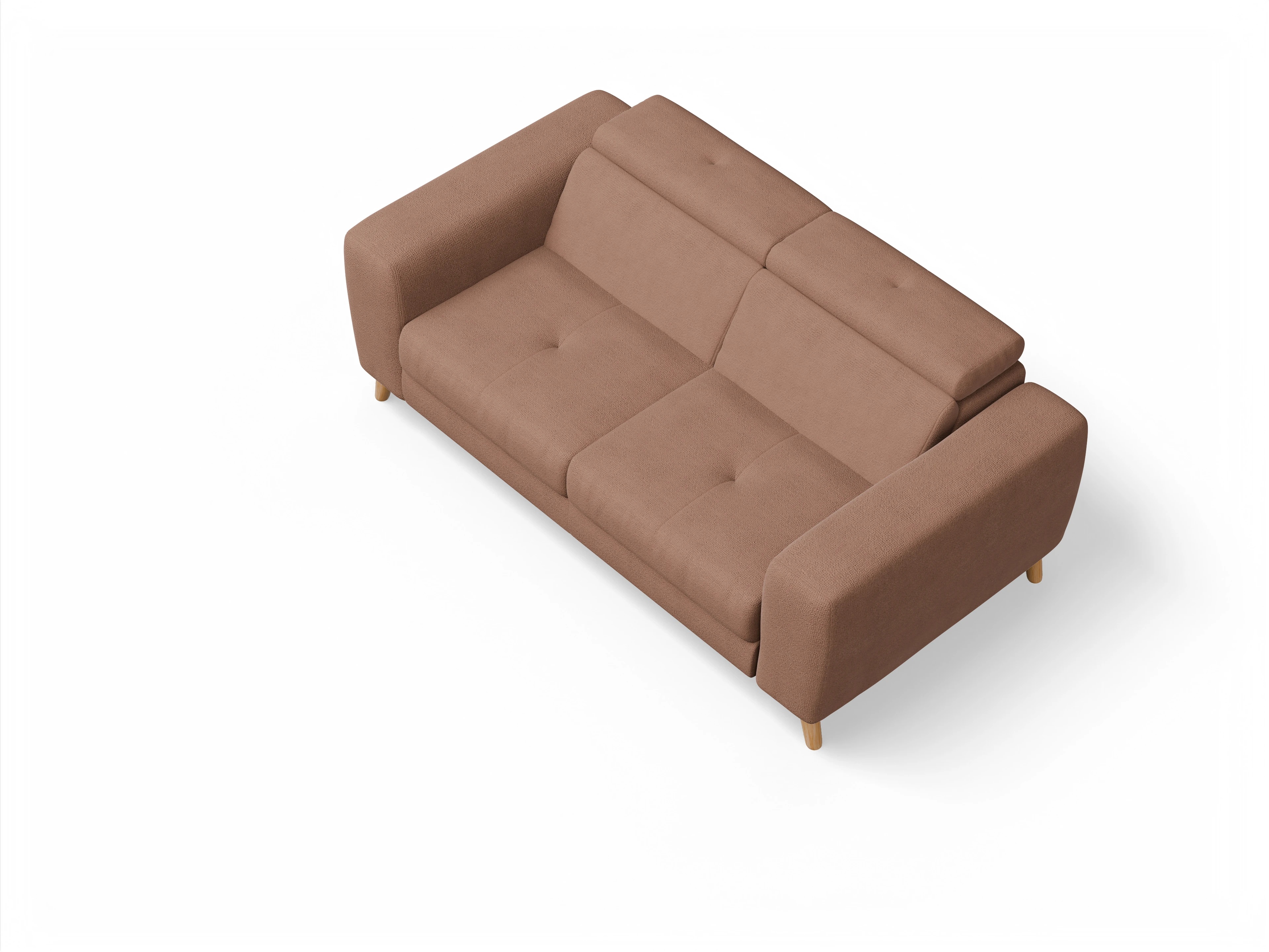 Ansicht des Produktes Capua 2,5-Sitzer Sofa in Stoff Orange