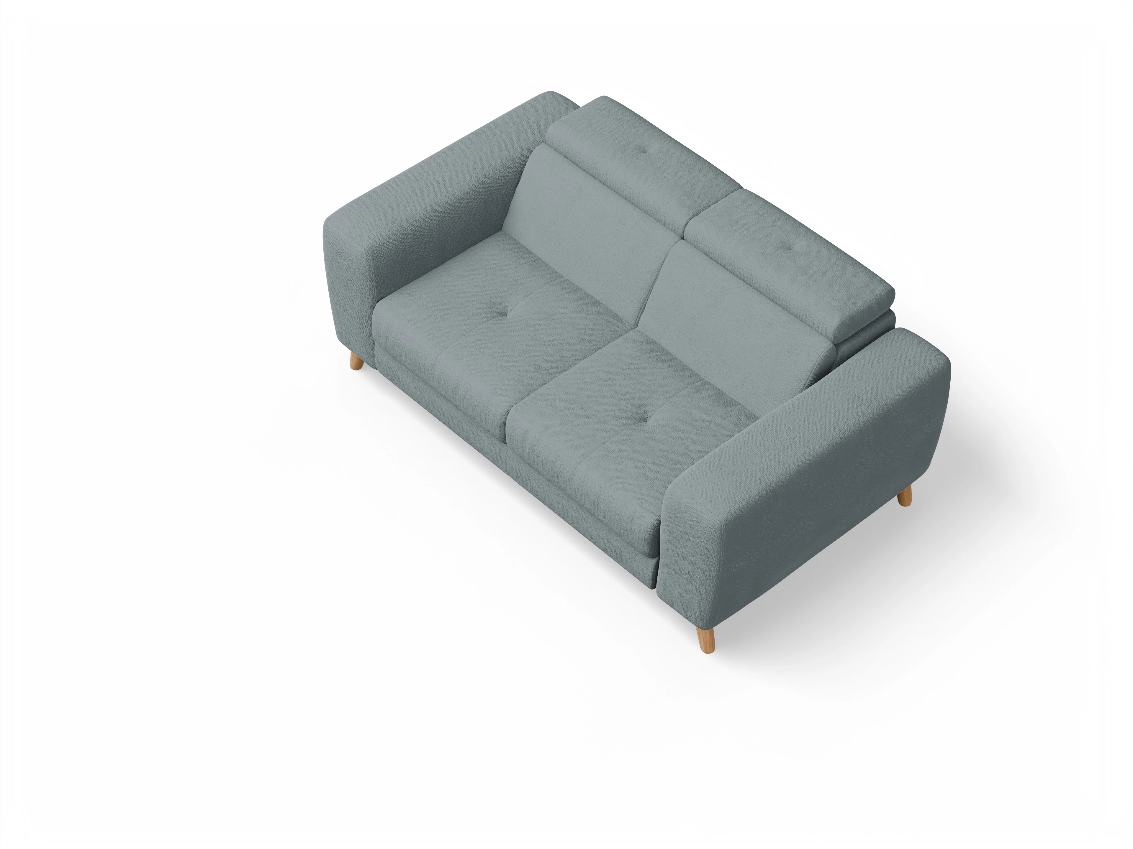 Ansicht des Produktes Capua 2-Sitzer Sofa in Stoff Blau