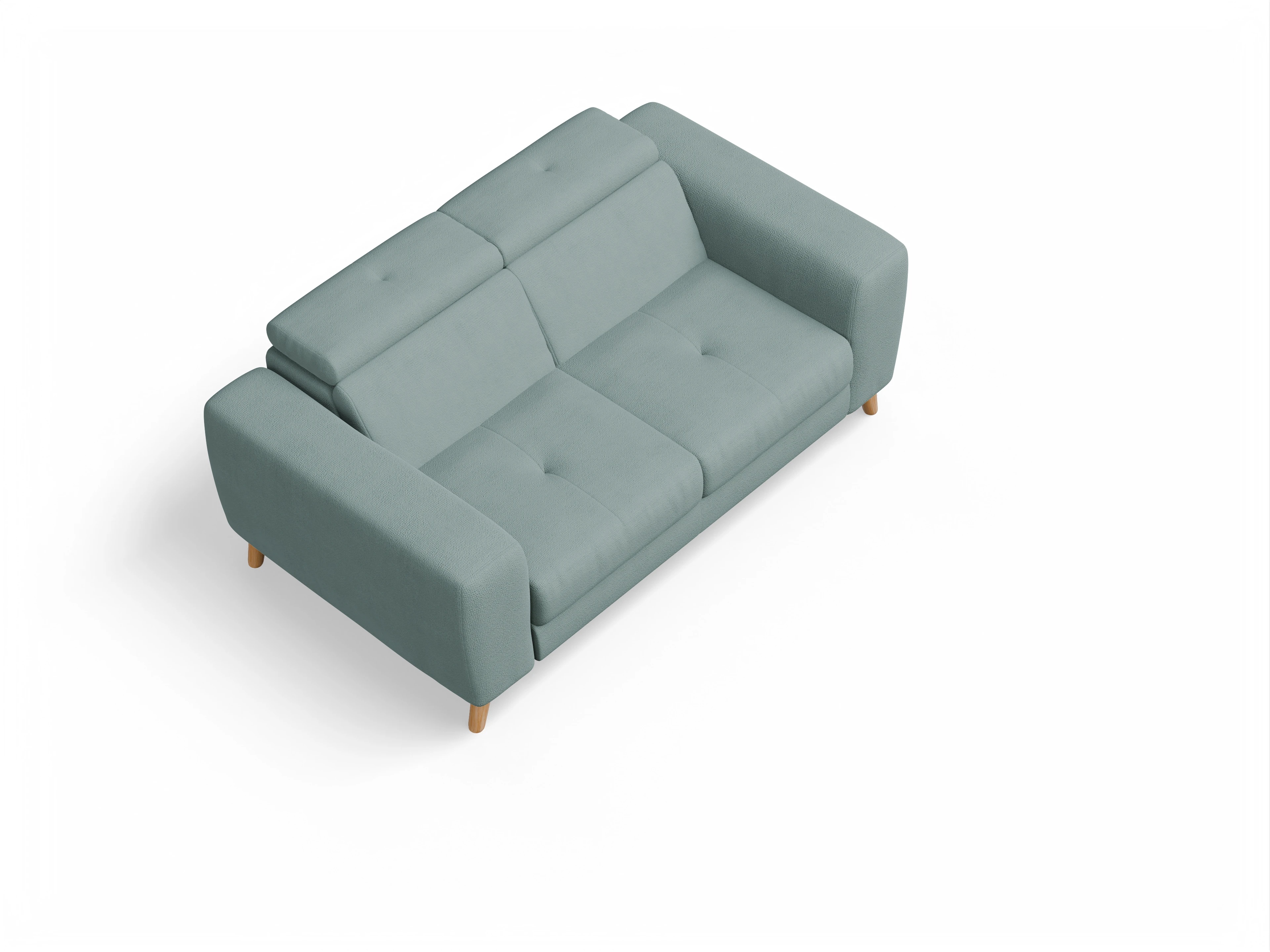Ansicht des Produktes Capua 2-Sitzer Sofa in Stoff Blau