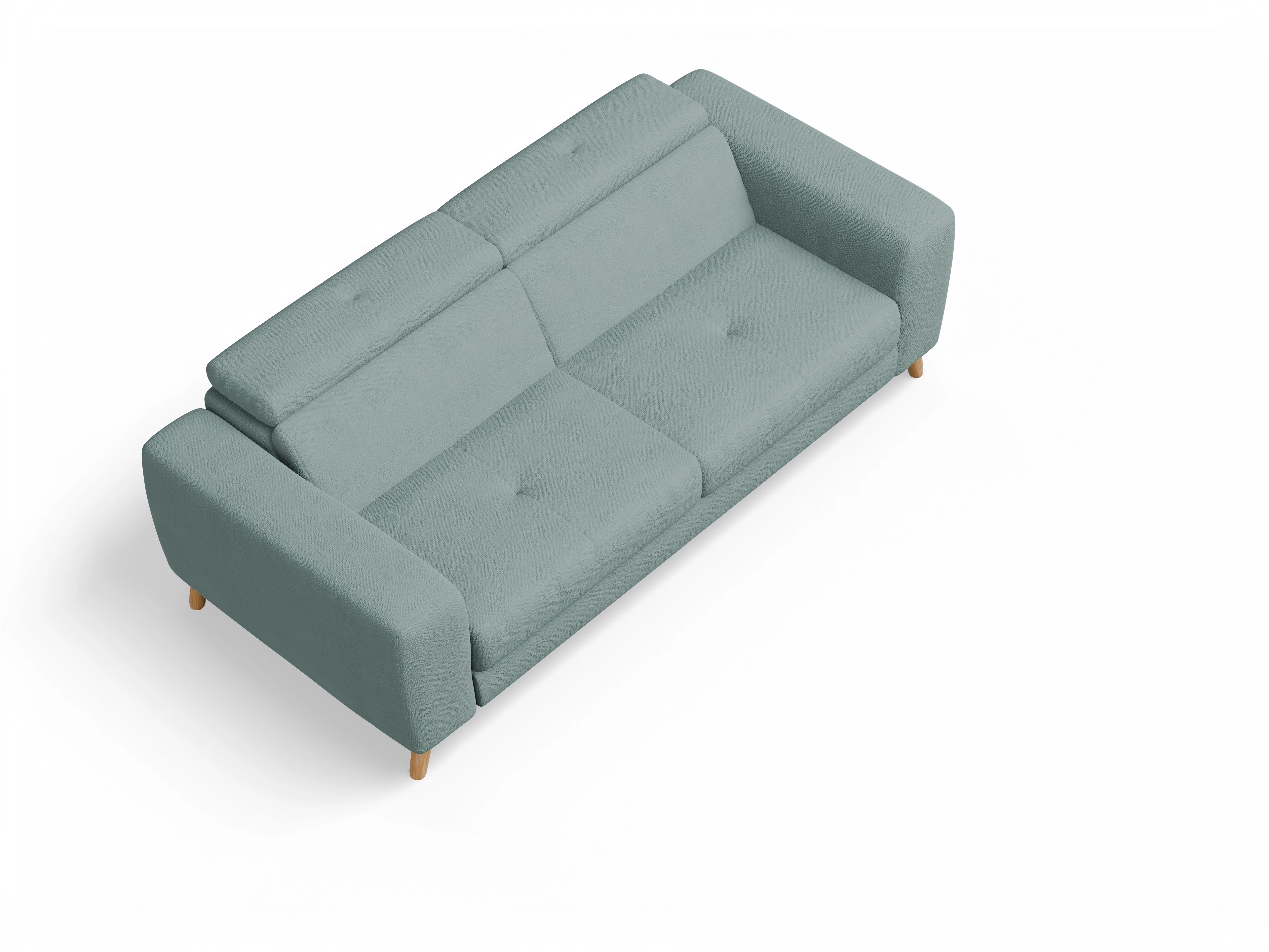 Ansicht des Produktes Capua 3-Sitzer Sofa in Stoff Blau
