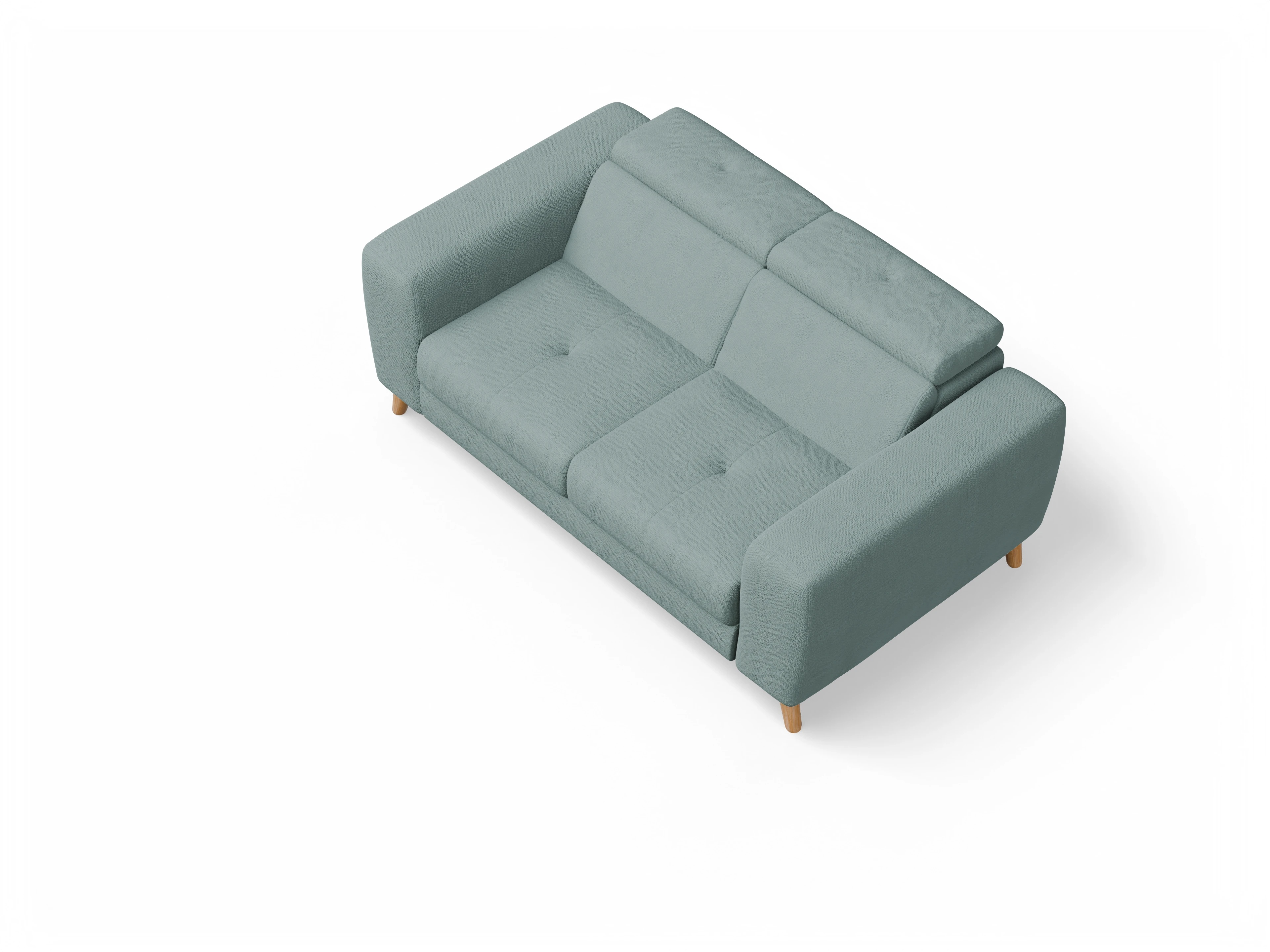 Ansicht des Produktes Capua 2-Sitzer Sofa in Stoff Blau