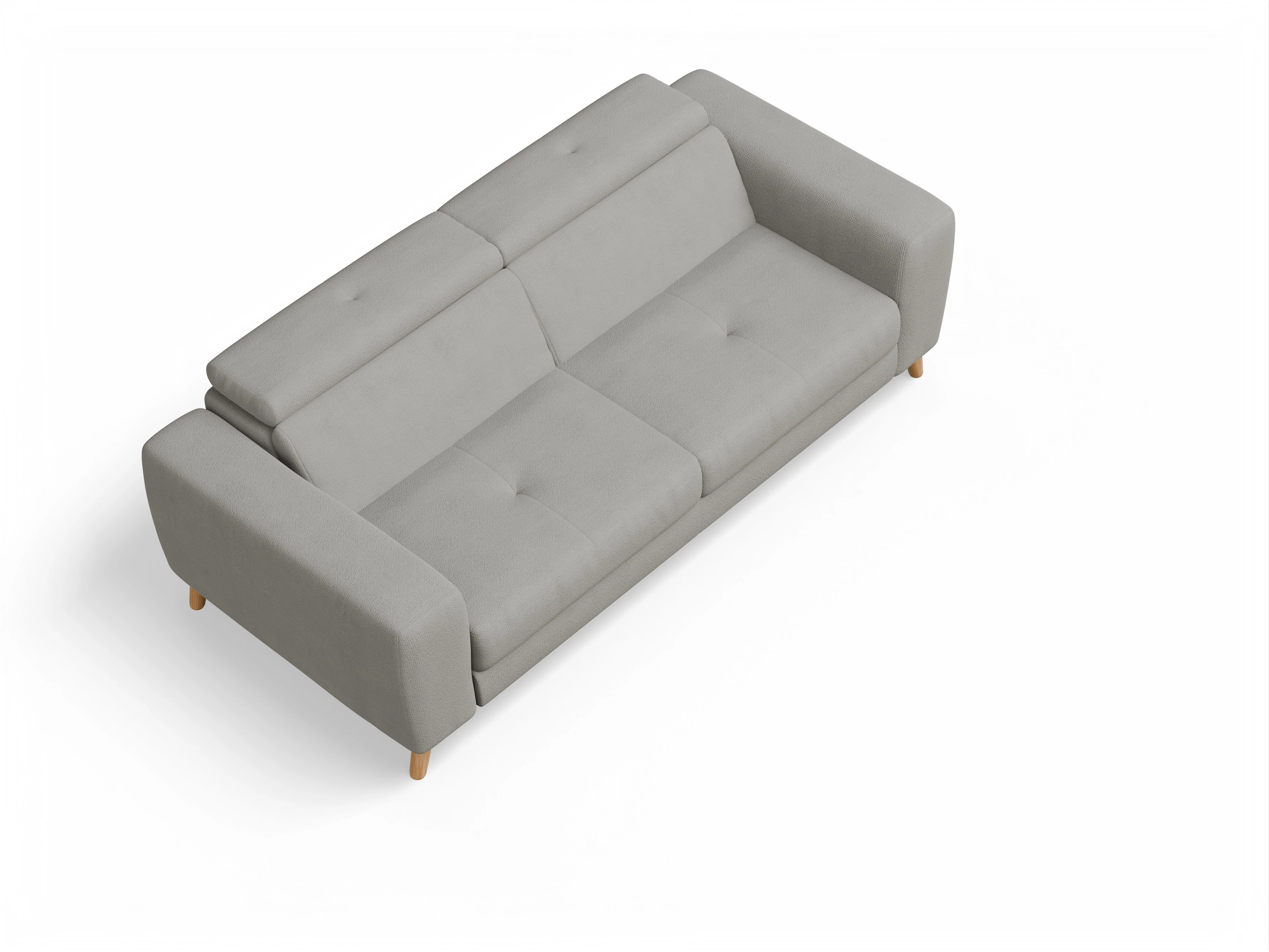 Ansicht des Produktes Capua 3-Sitzer Sofa in Stoff Grau