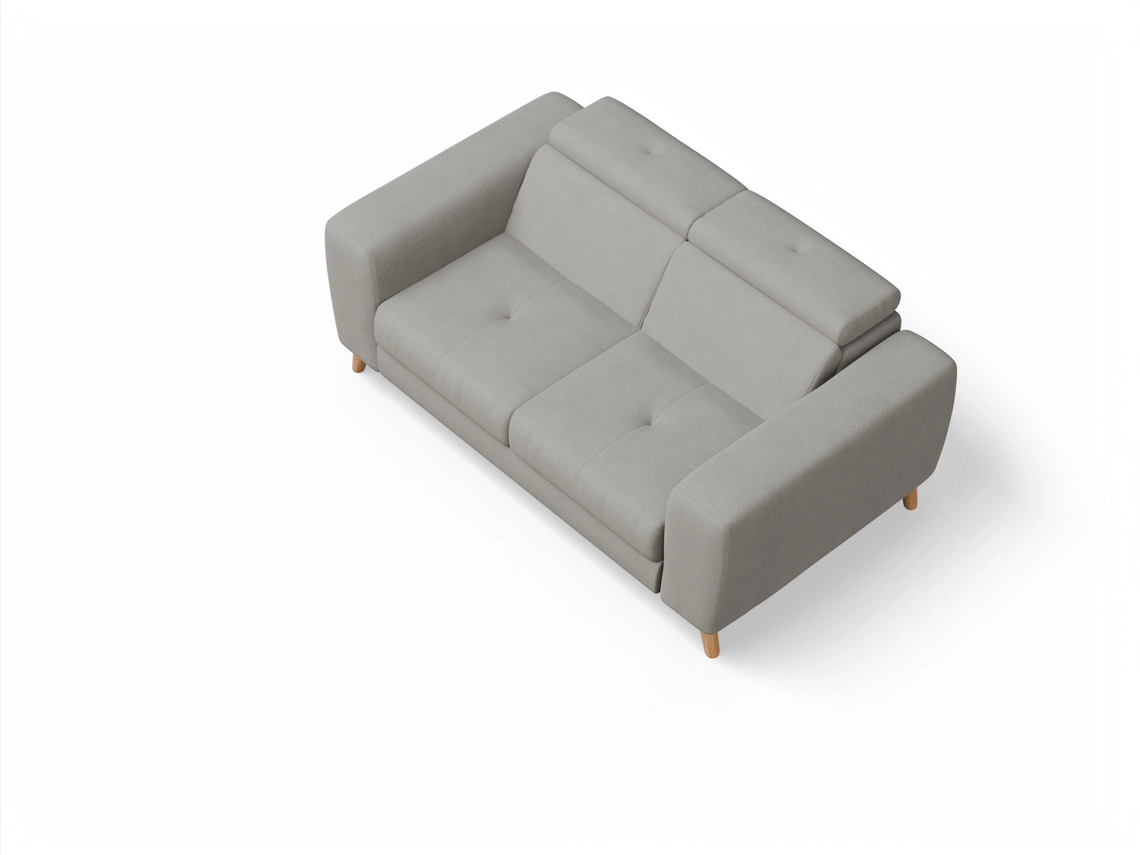 Ansicht des Produktes Capua 2-Sitzer Sofa in Stoff Grau