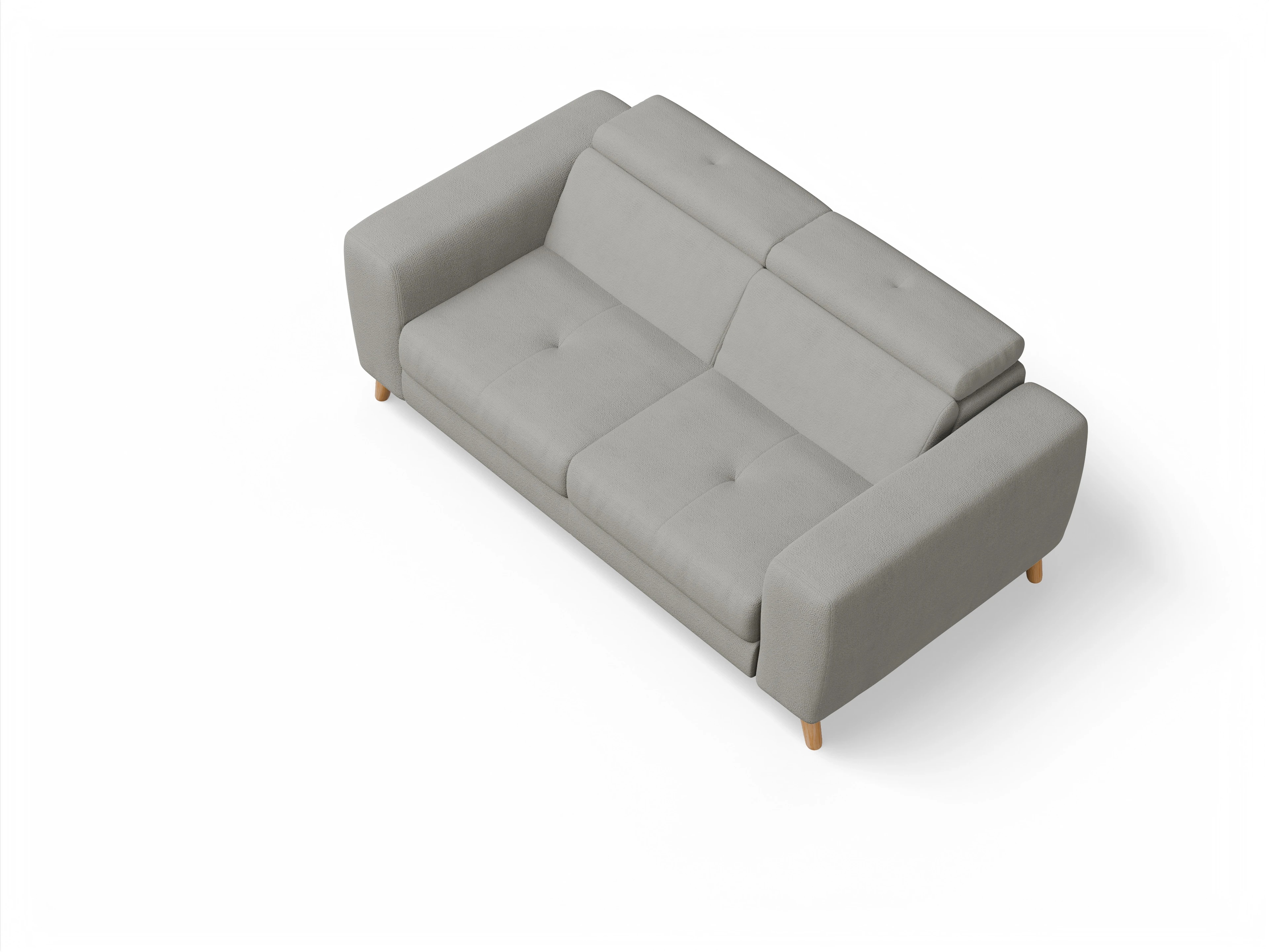 Ansicht des Produktes Capua 2,5-Sitzer Sofa in Stoff Grau