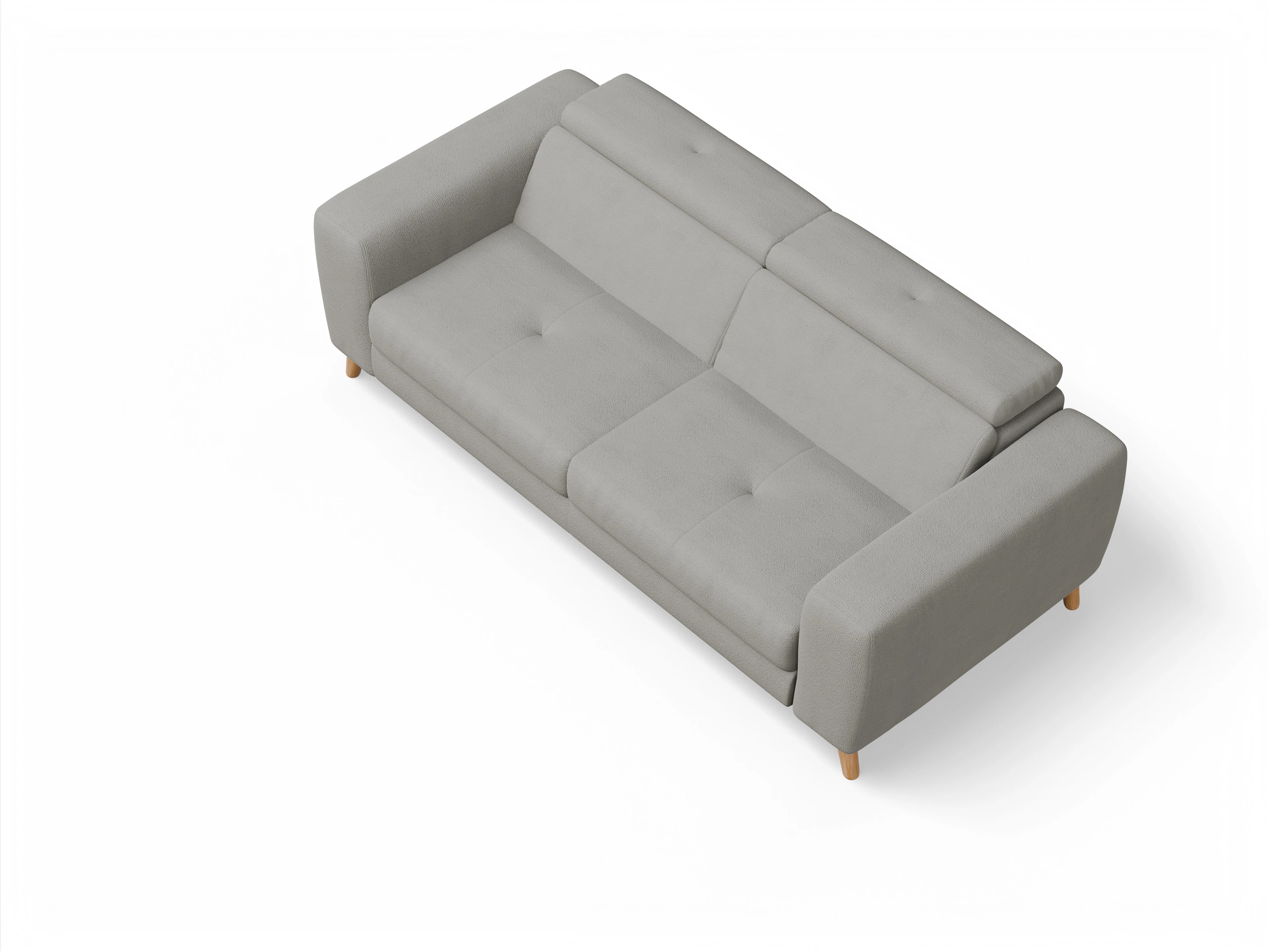 Ansicht des Produktes Capua 3-Sitzer Sofa in Stoff Grau