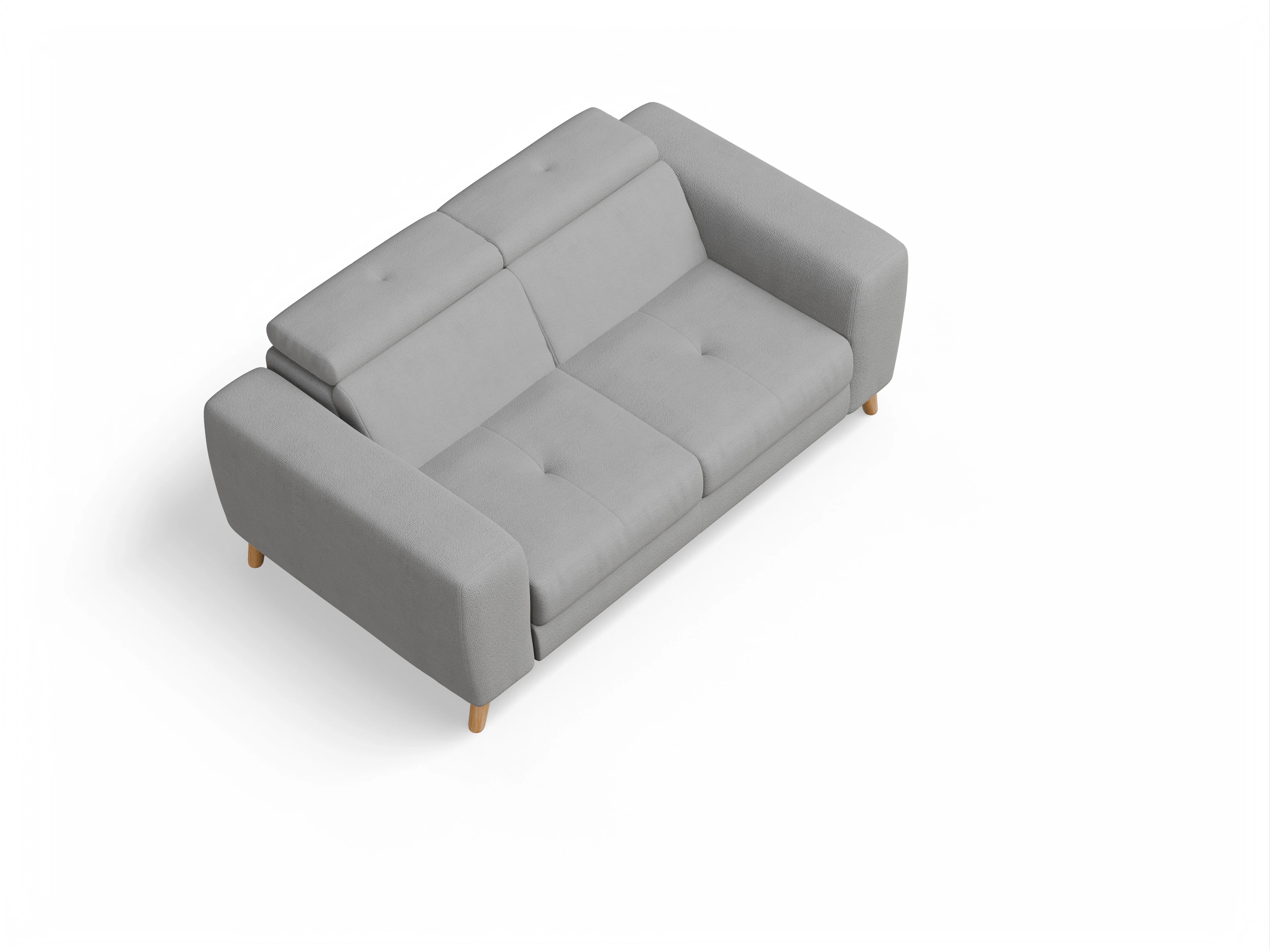 Ansicht des Produktes Capua 2-Sitzer Sofa in Stoff Grau
