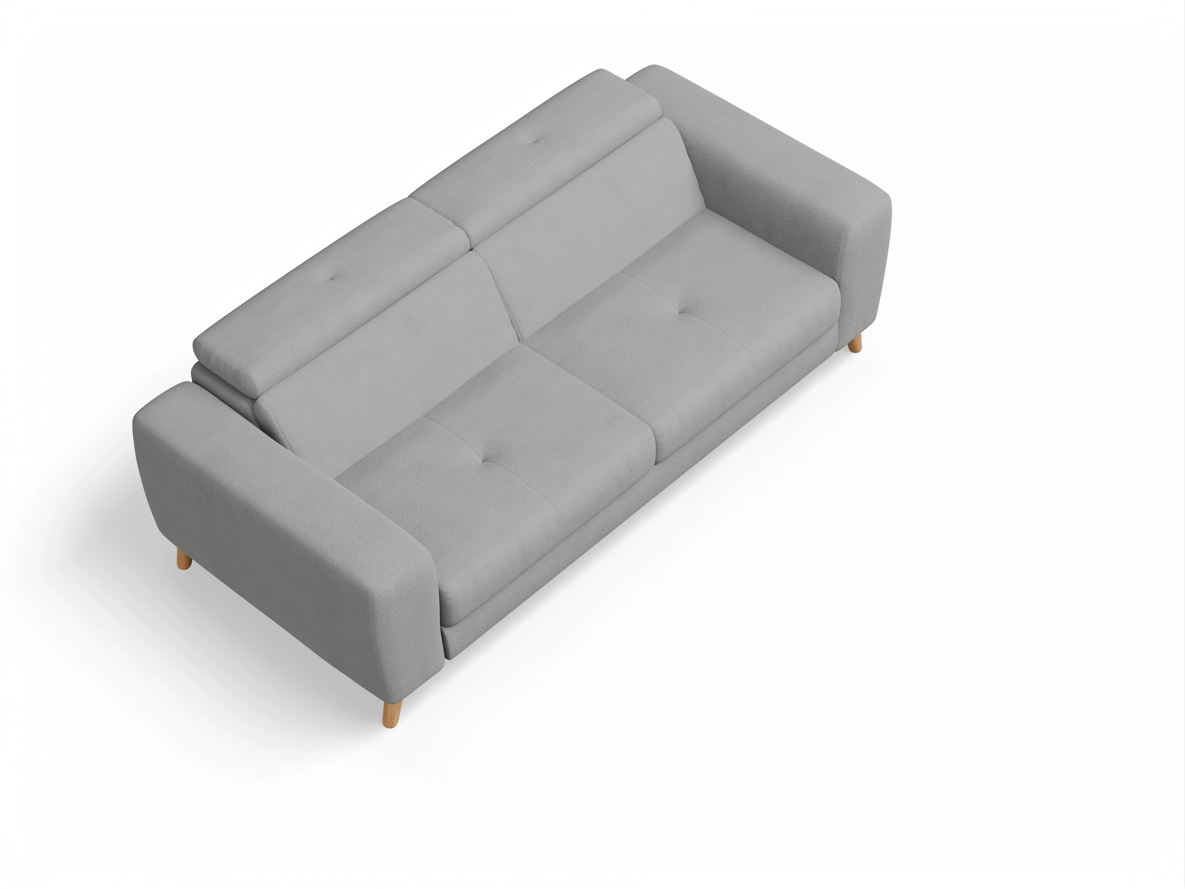 Ansicht des Produktes Capua 3-Sitzer Sofa in Stoff Grau