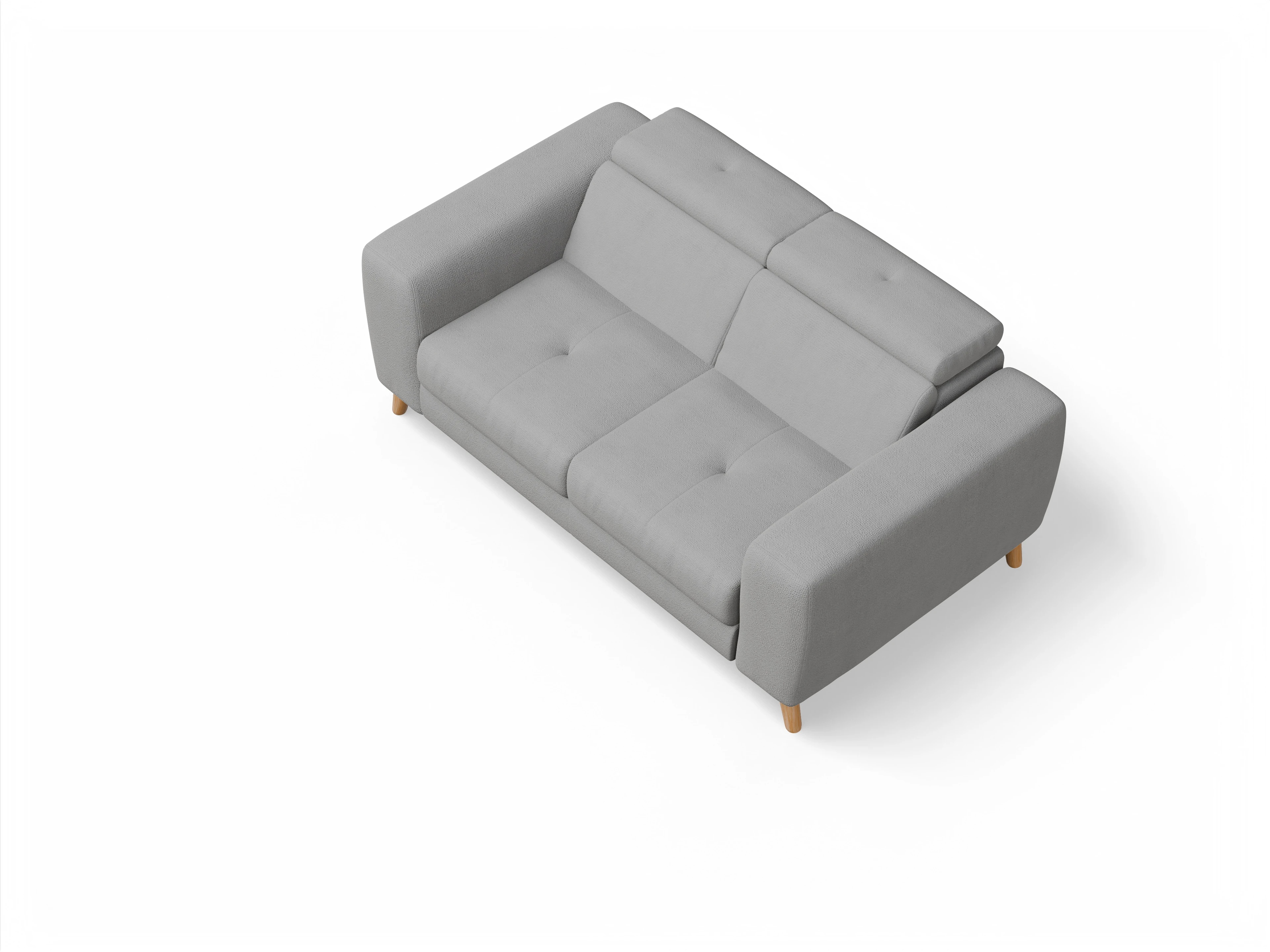Ansicht des Produktes Capua 2-Sitzer Sofa in Stoff Grau