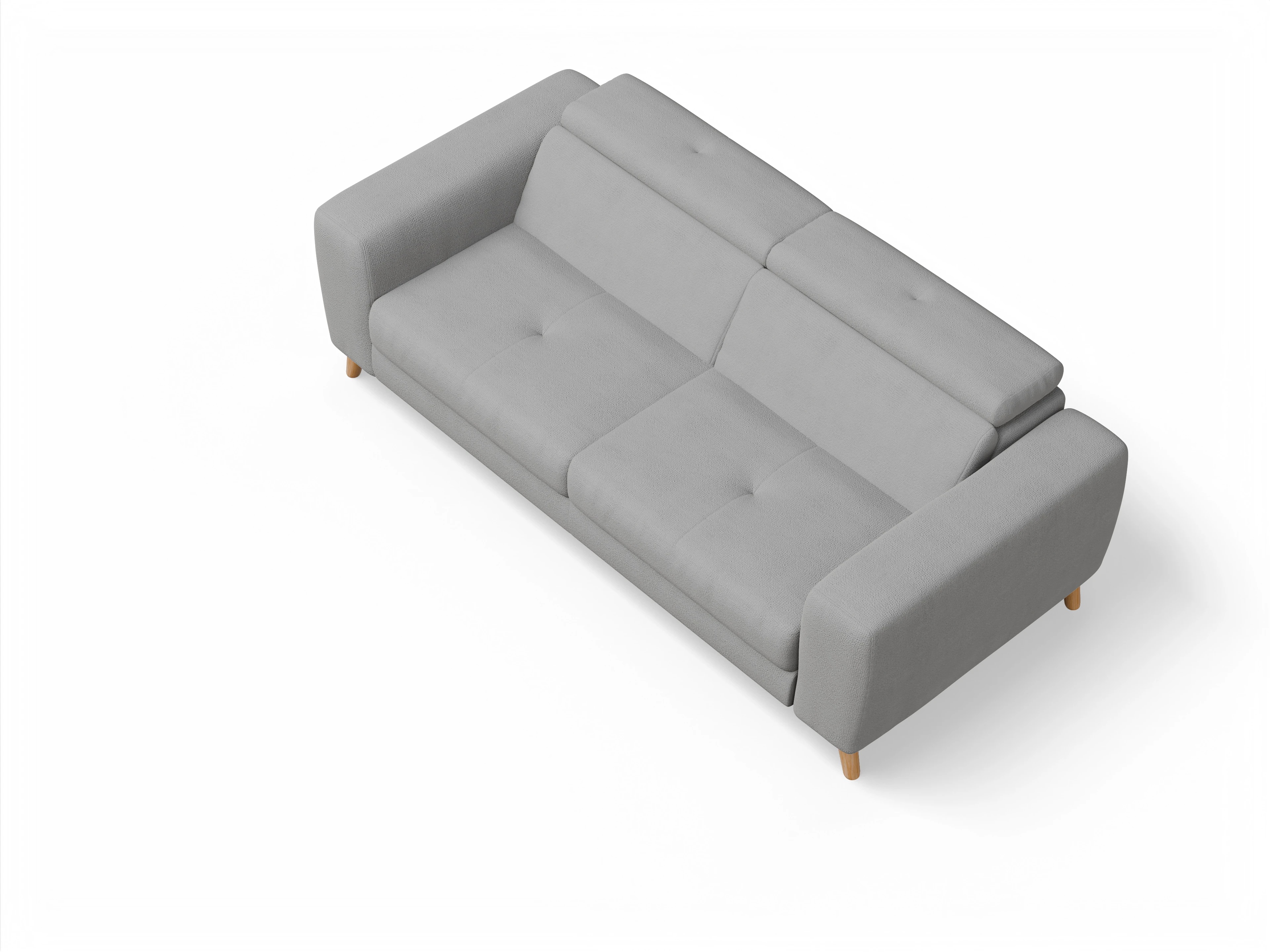 Ansicht des Produktes Capua 3-Sitzer Sofa in Stoff Grau