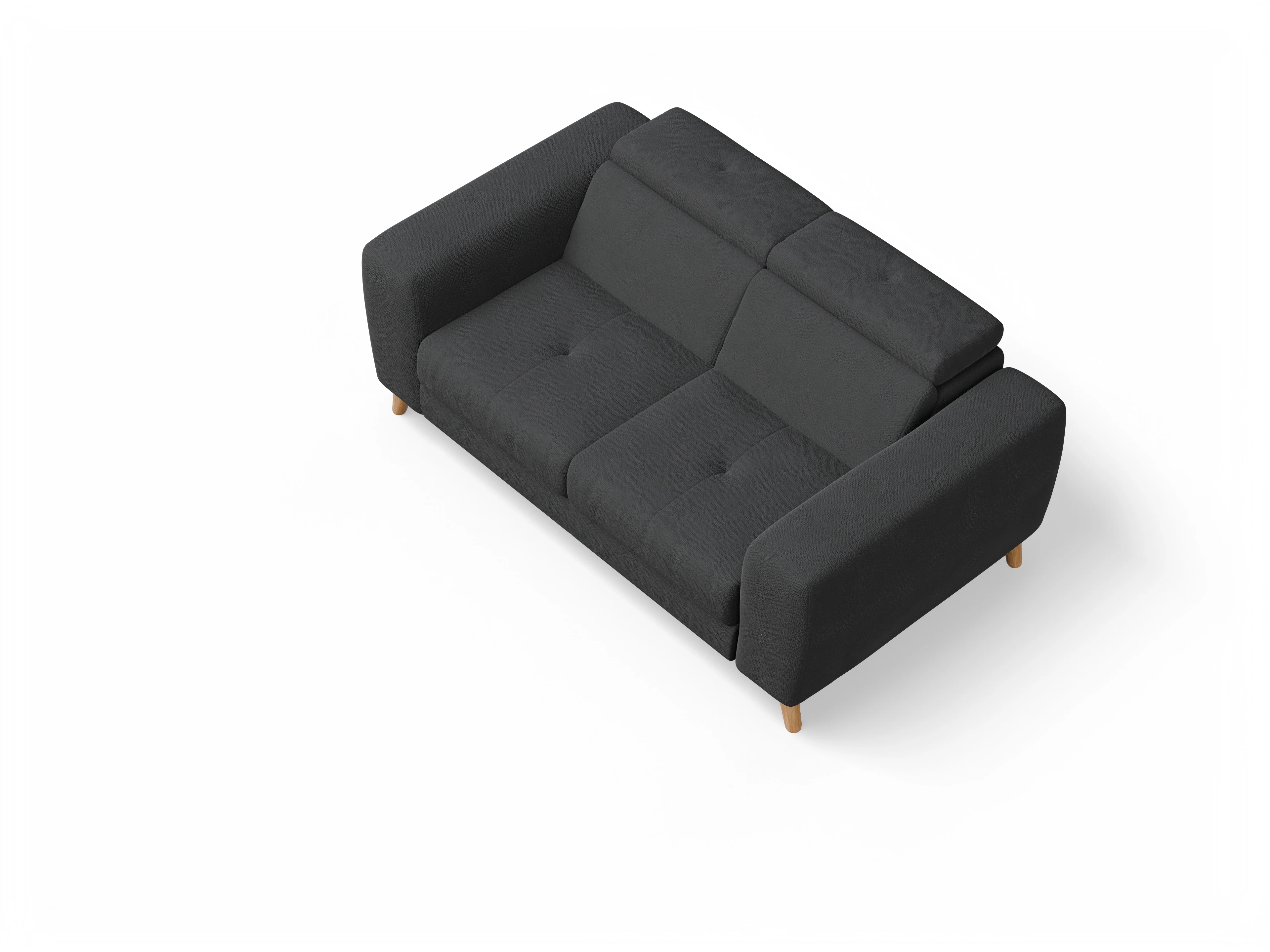 Ansicht des Produktes Capua 2-Sitzer Sofa in Stoff Schwarz