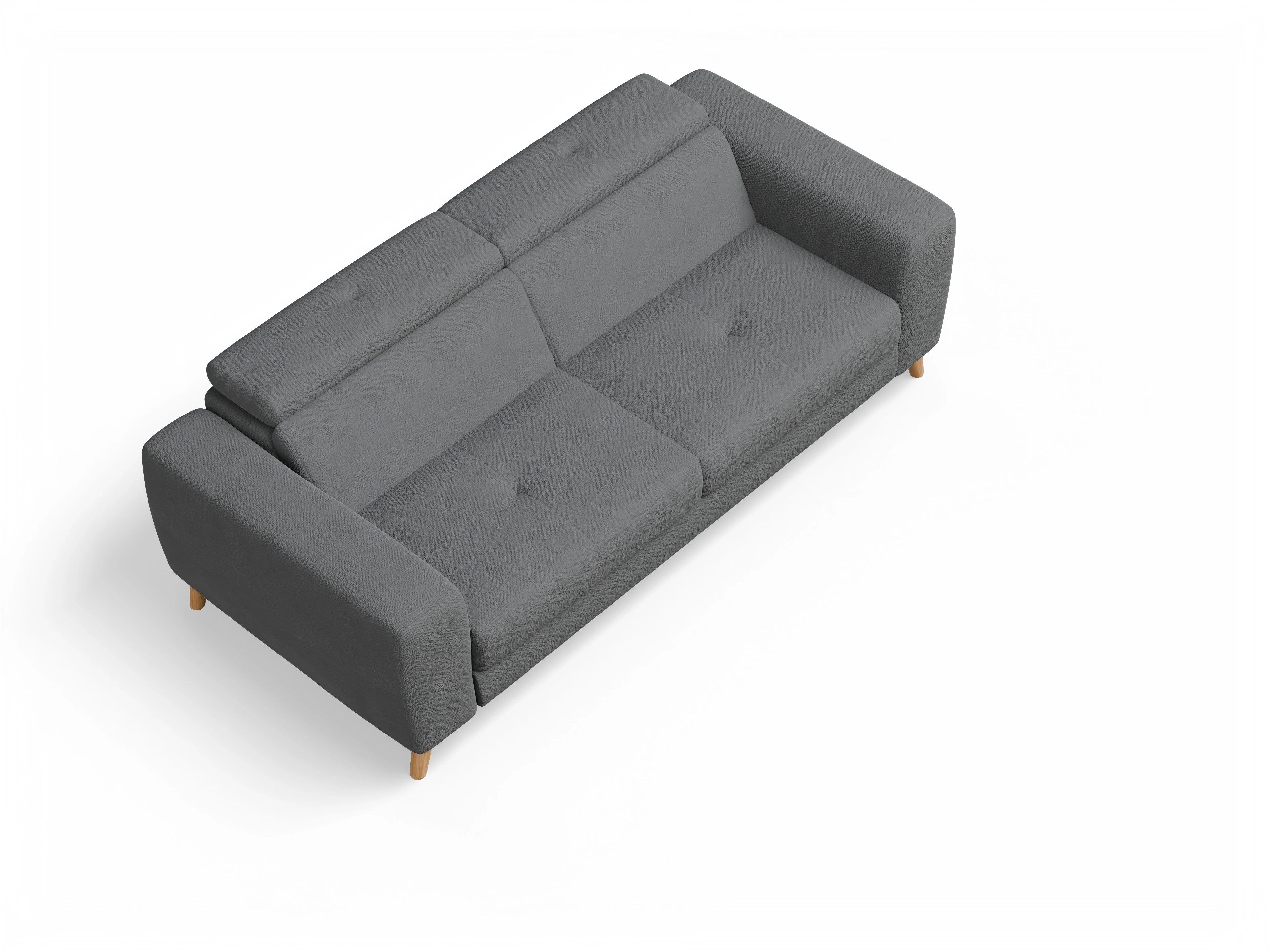 Ansicht des Produktes Capua 3-Sitzer Sofa in Stoff Grau