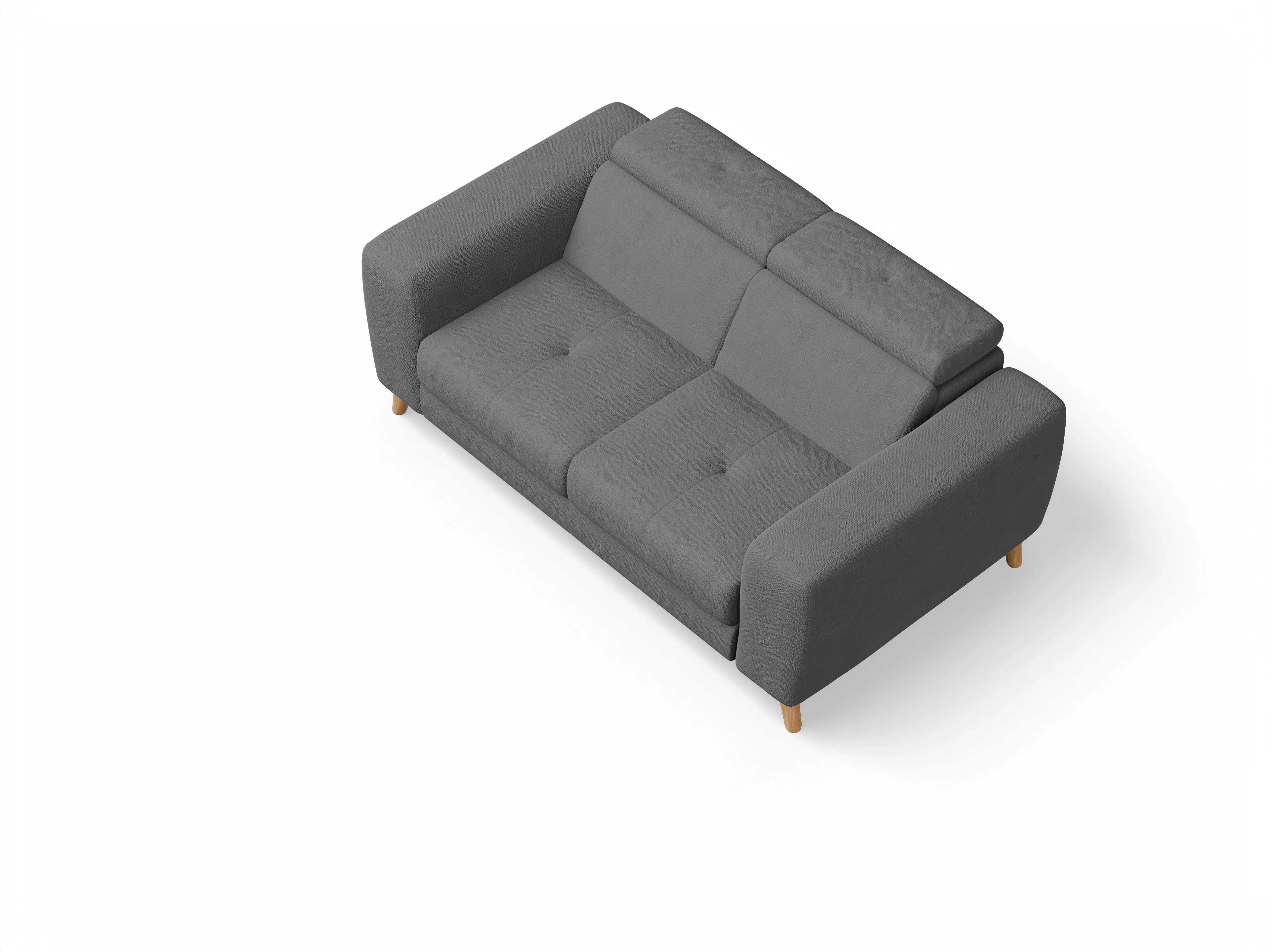 Ansicht des Produktes Capua 2-Sitzer Sofa in Stoff Grau