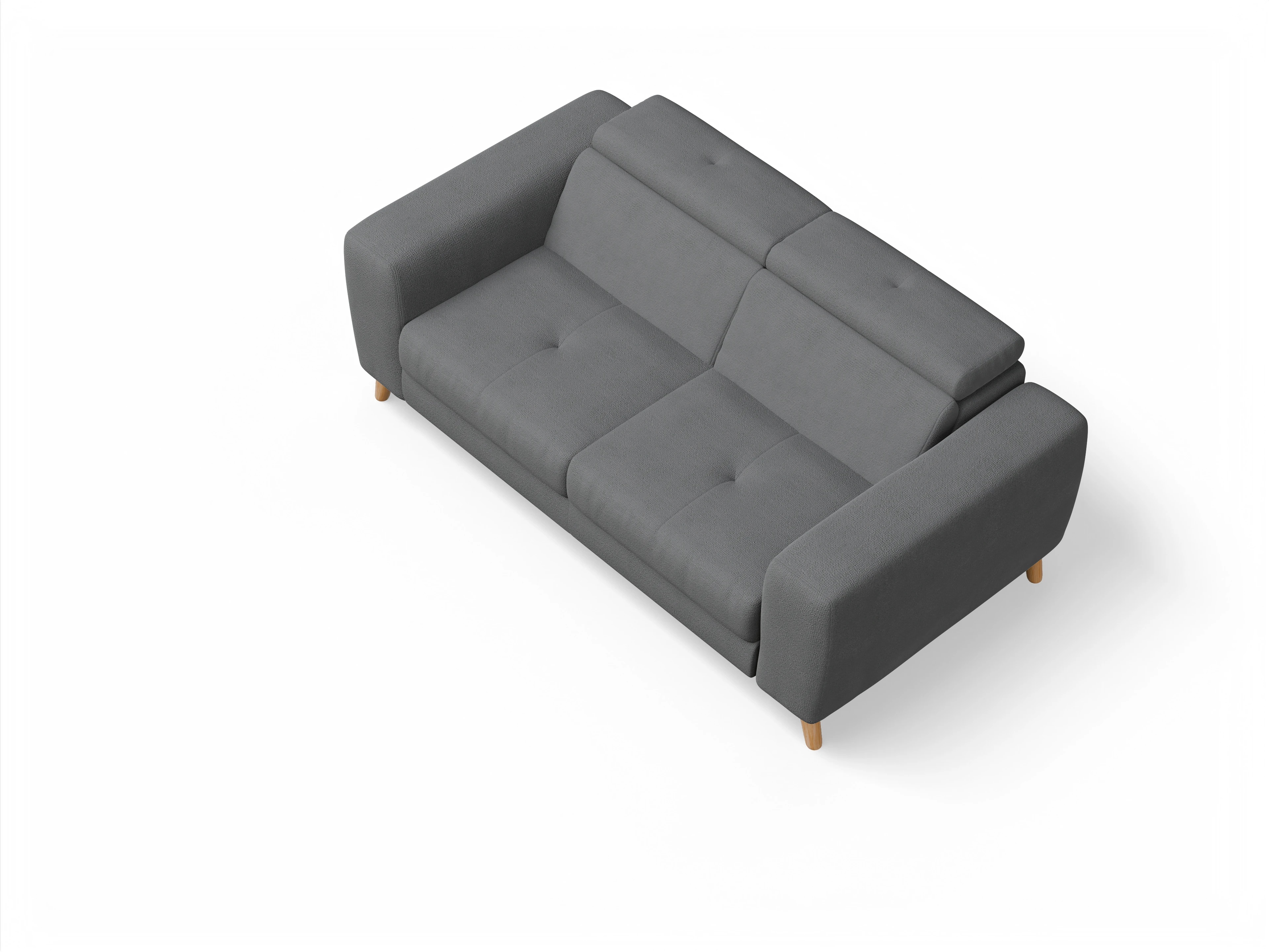 Ansicht des Produktes Capua 2,5-Sitzer Sofa in Stoff Grau