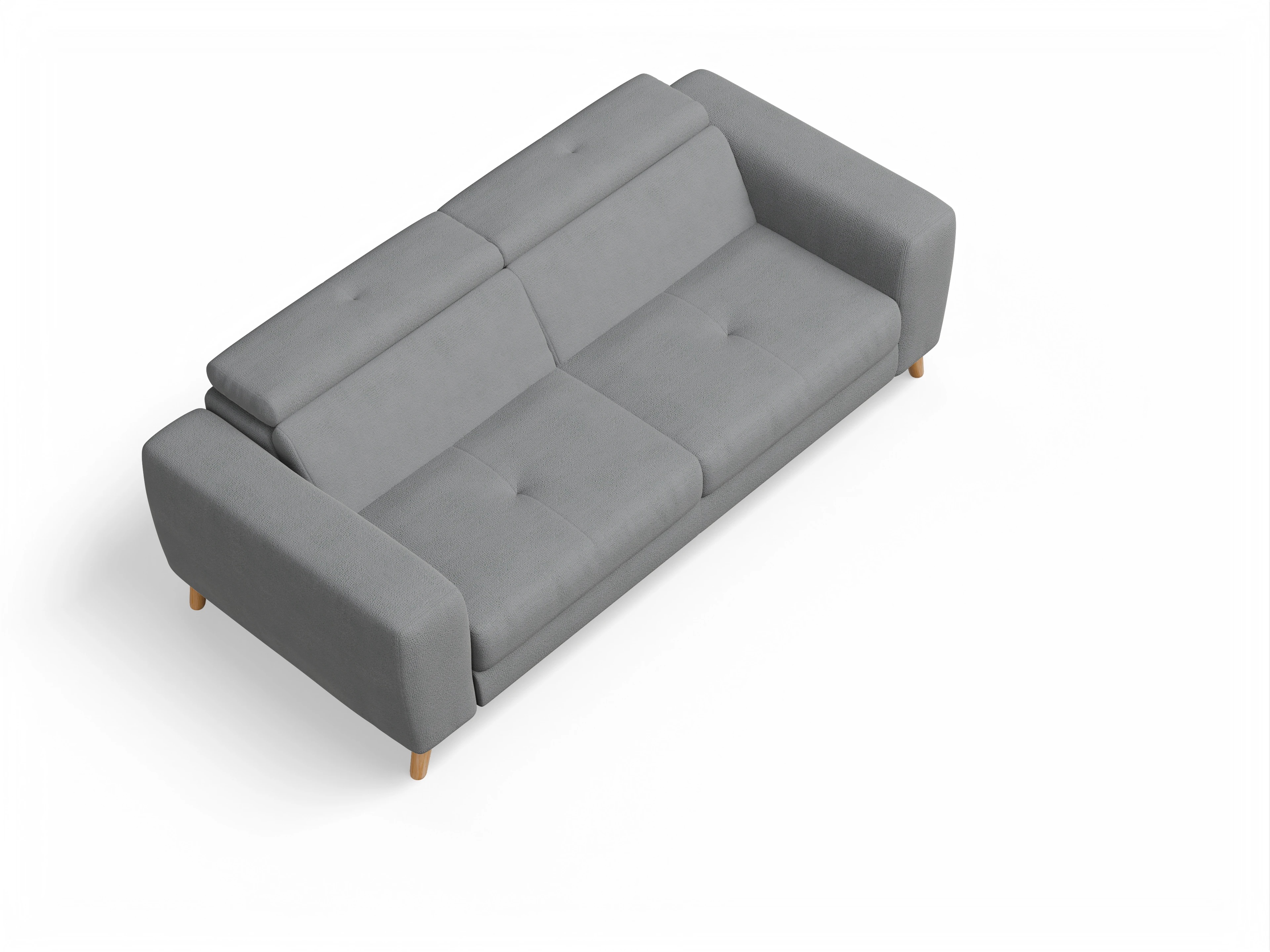 Ansicht des Produktes Capua 3-Sitzer Sofa in Stoff Grau