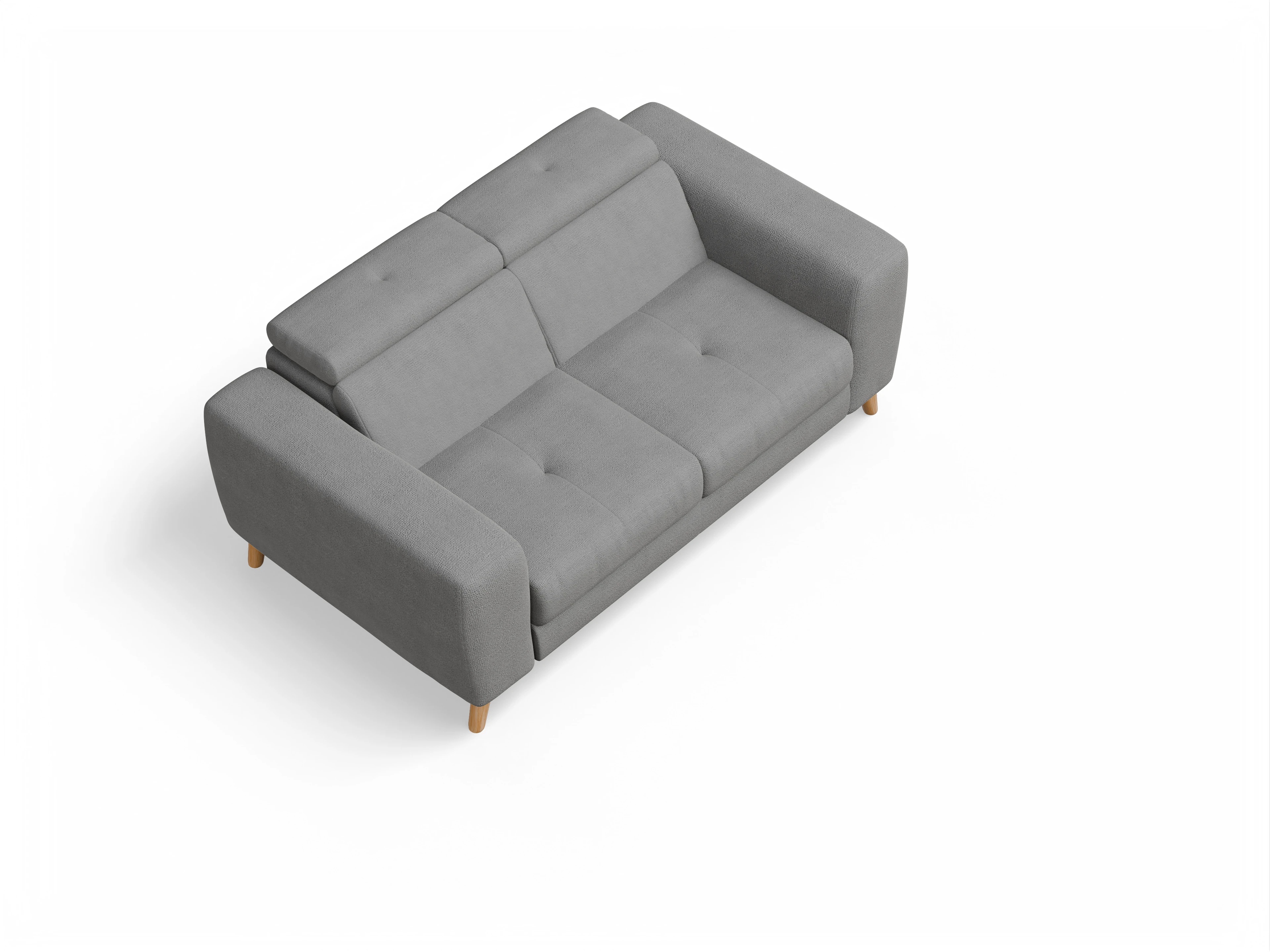 Ansicht des Produktes Capua 2-Sitzer Sofa in Stoff Grau