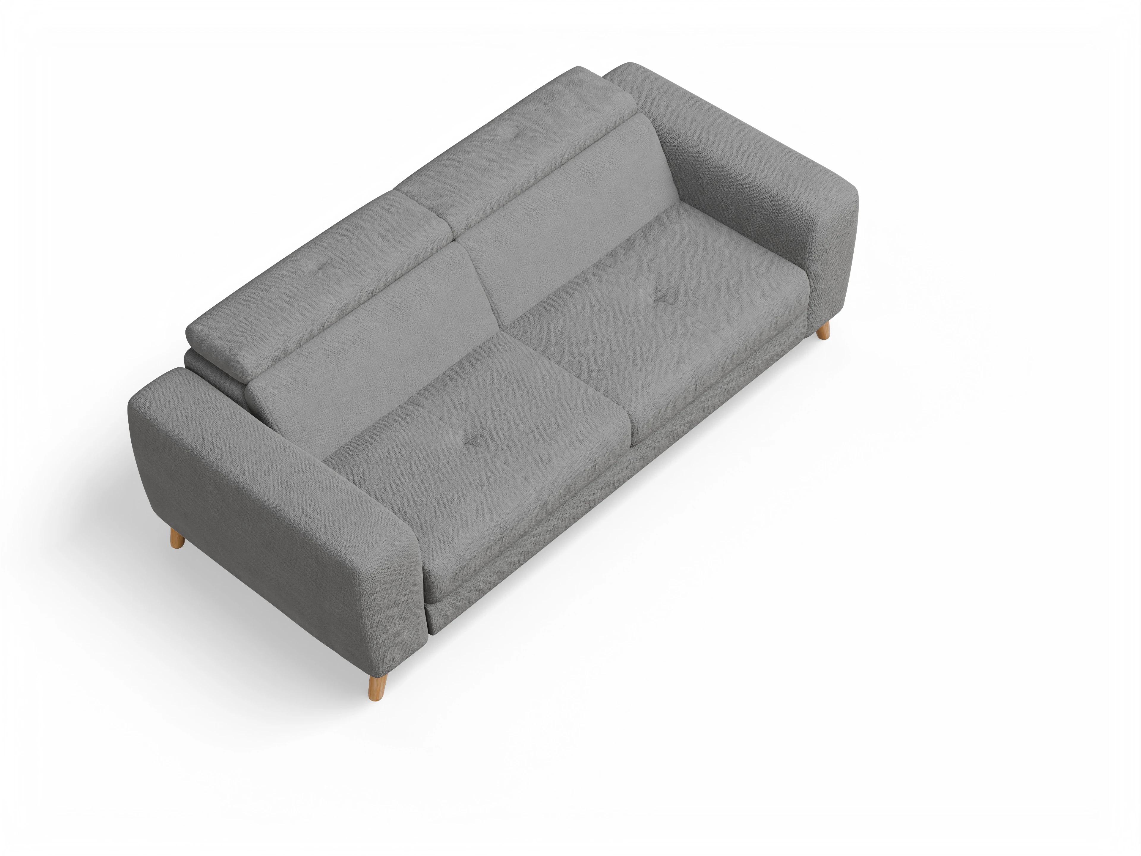 Ansicht des Produktes Capua 3-Sitzer Sofa in Stoff Grau