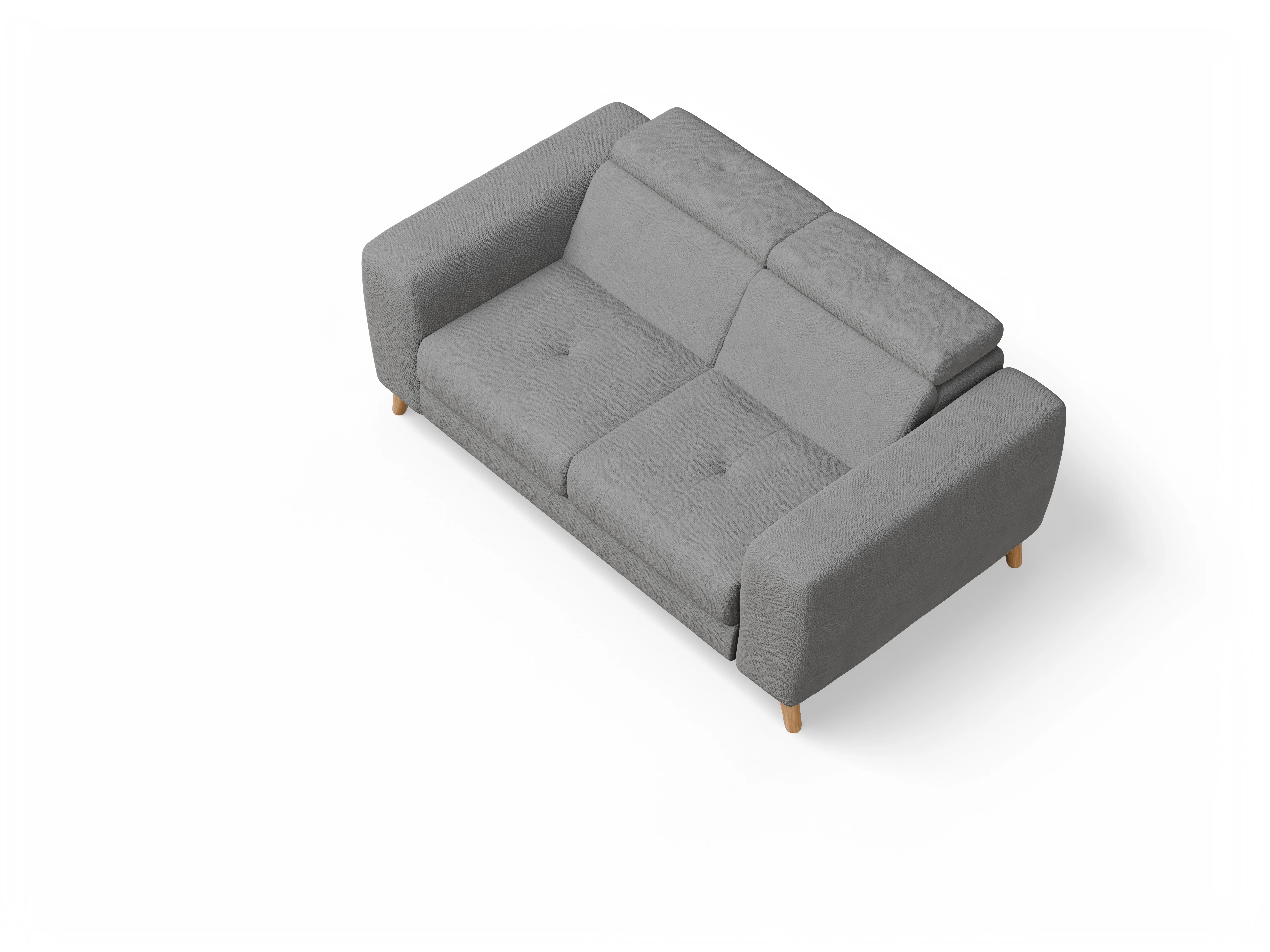 Ansicht des Produktes Capua 2-Sitzer Sofa in Stoff Grau