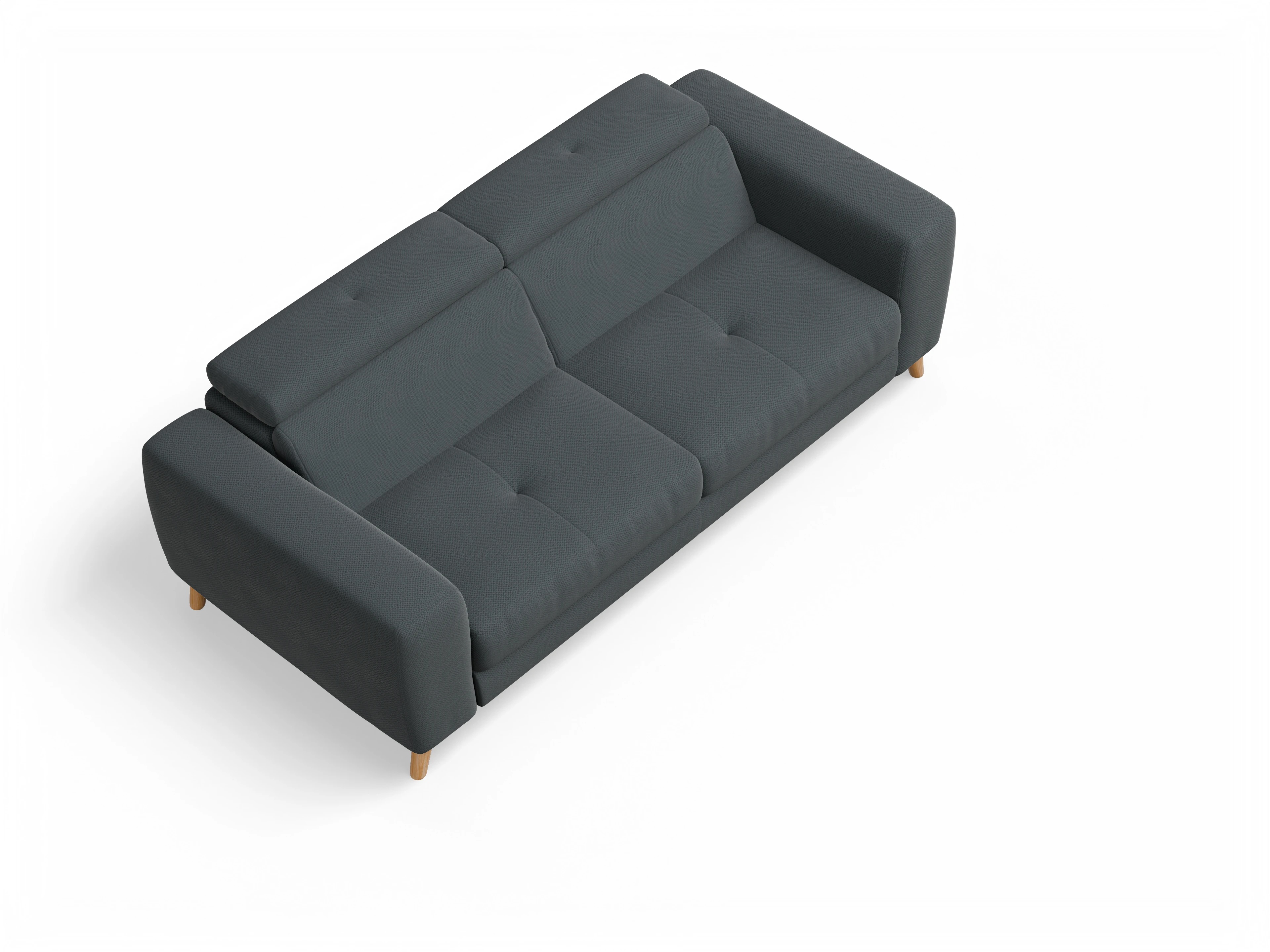 Ansicht des Produktes Capua 3-Sitzer Sofa in Stoff Grau